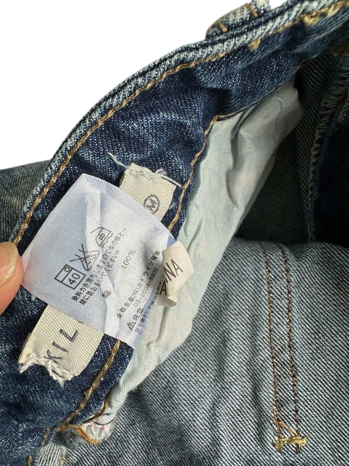 Hysteric Glamour ARCHIVE KILL CITY CRAZY SICK WASHED DENIM JEANS Size US 30 / EU 46 - 11 Thumbnail