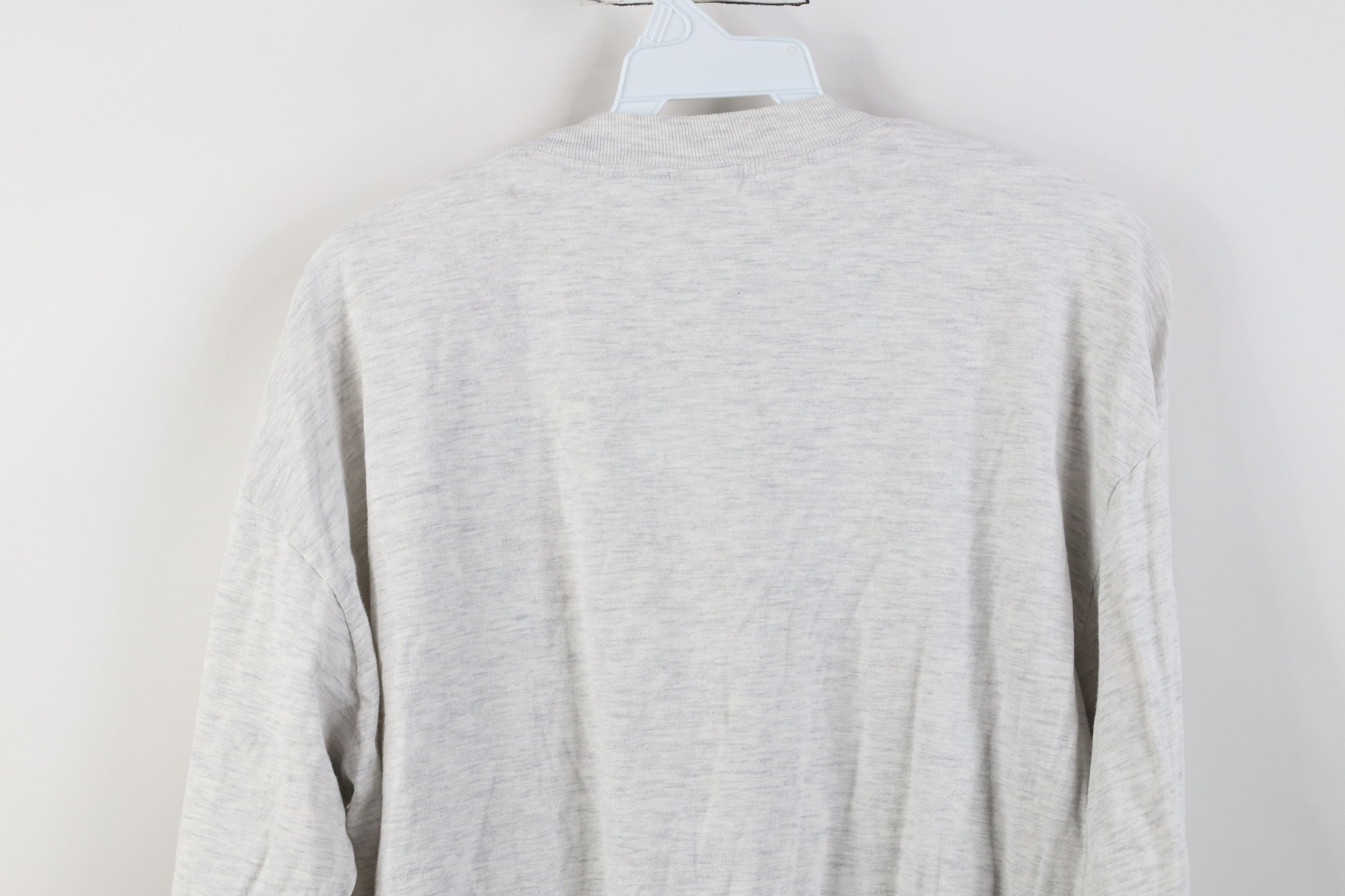 Vintage Vintage 90s Streetwear Long Sleeve T-Shirt Heather Gray USA Size US XL / EU 56 / 4 - 11 Thumbnail