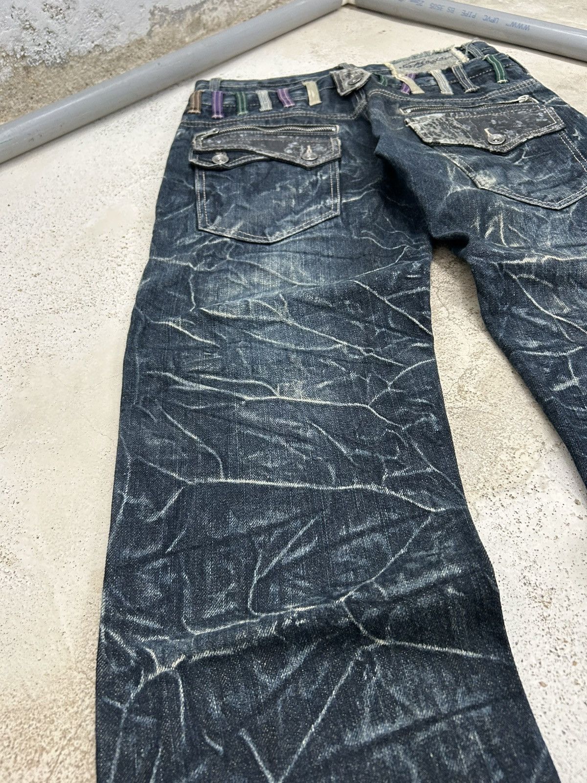 Japanese Brand Y2k Baggy Jeans Explosion Brand Clawn Marks Design Size US 30 / EU 46 - 12 Thumbnail