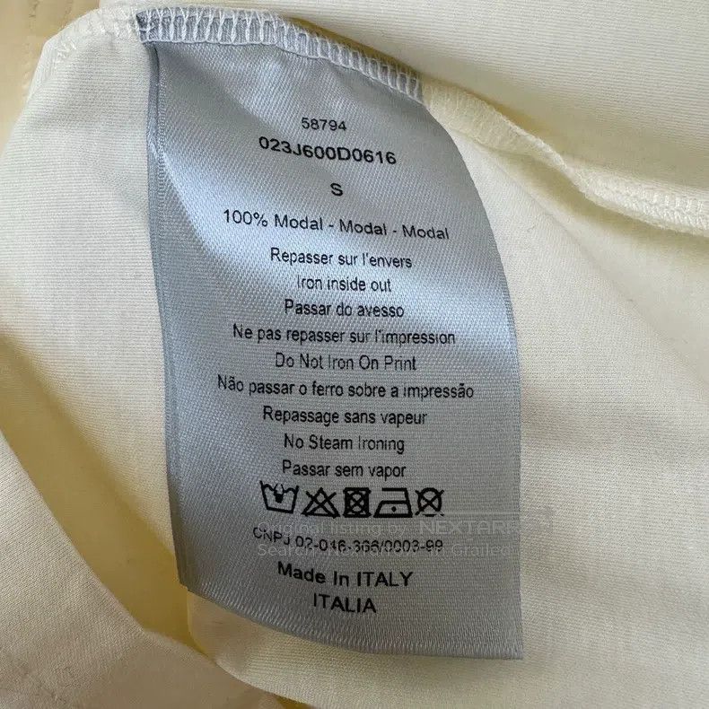 Dior Dior Co-branded white short sleeves Size US S / EU 44-46 / 1 - 4 Thumbnail