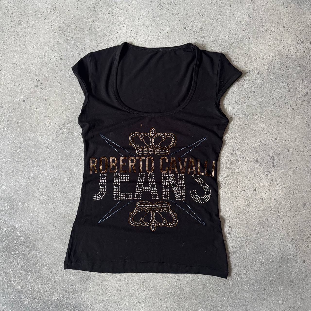 Just Cavalli × Roberto Cavalli Roberto Cavalli 2000’s Vintage T-Shirt Size M / US 6-8 / IT 42-44 - 2 Thumbnail