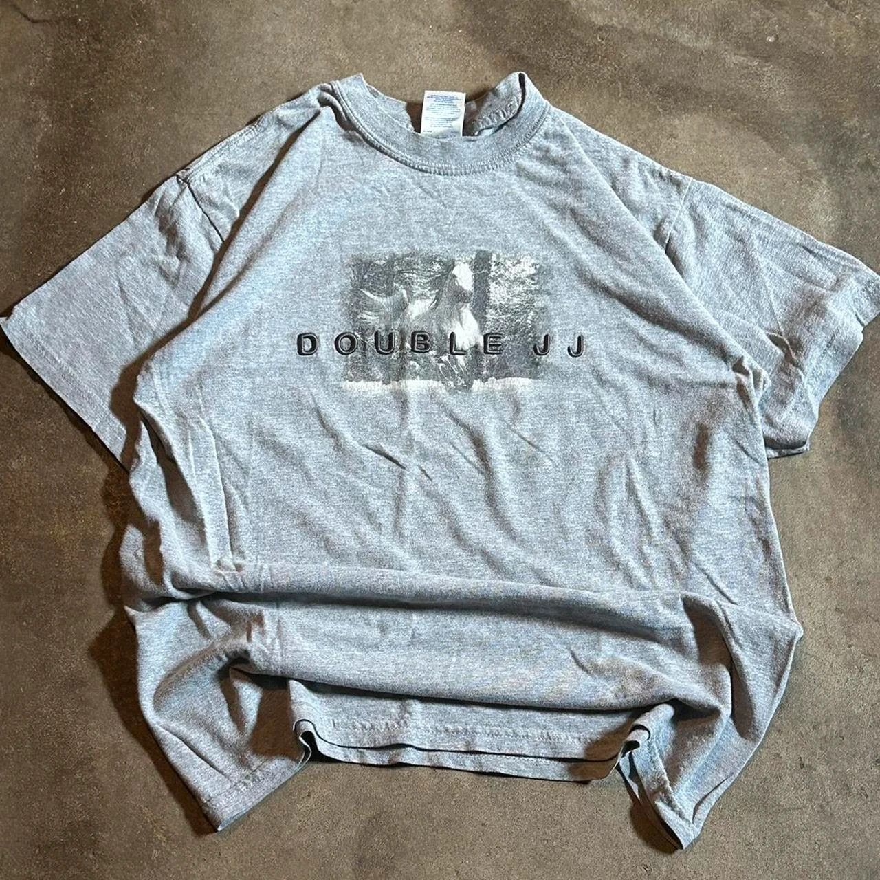 Gildan Grey Double J Grey lifted horse tee Size US M / EU 48-50 / 2 - 2 Thumbnail
