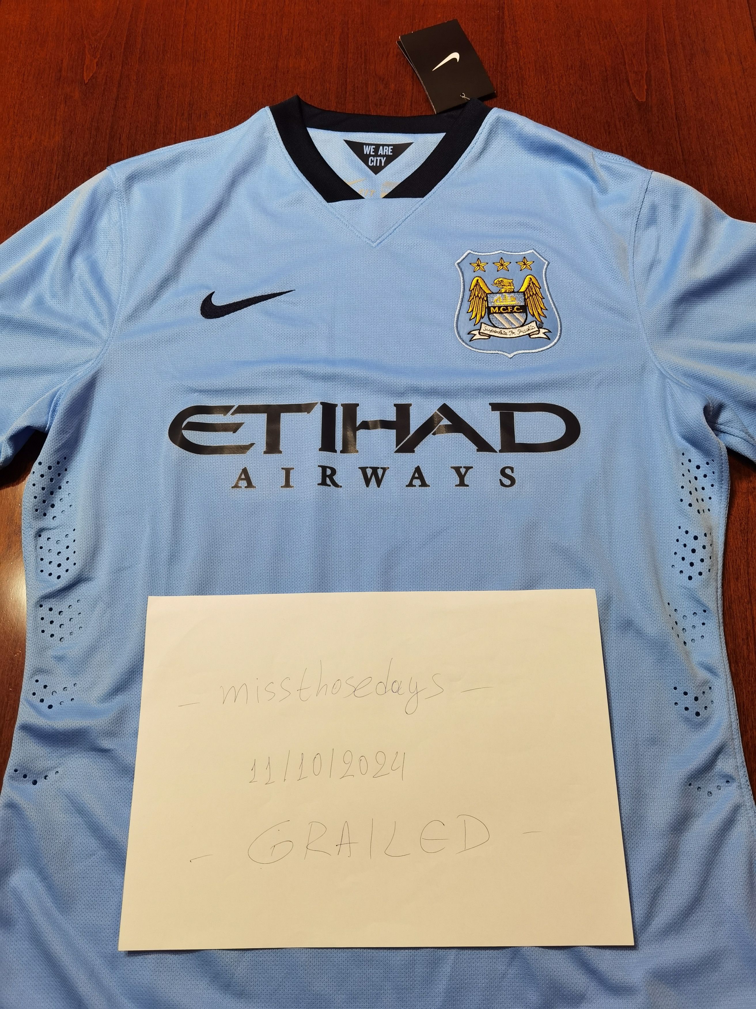 Nike Football Manchester City Authentic Jersey 2014/15