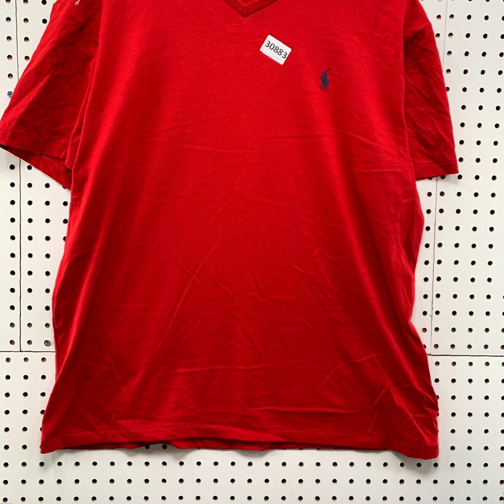 Polo Ralph Lauren Polo Ralph Lauren Shirt Mens Large Red Blue Pony V Neck Classic Fit 24X28.5 Size US L / EU 52-54 / 3 - 6 Thumbnail