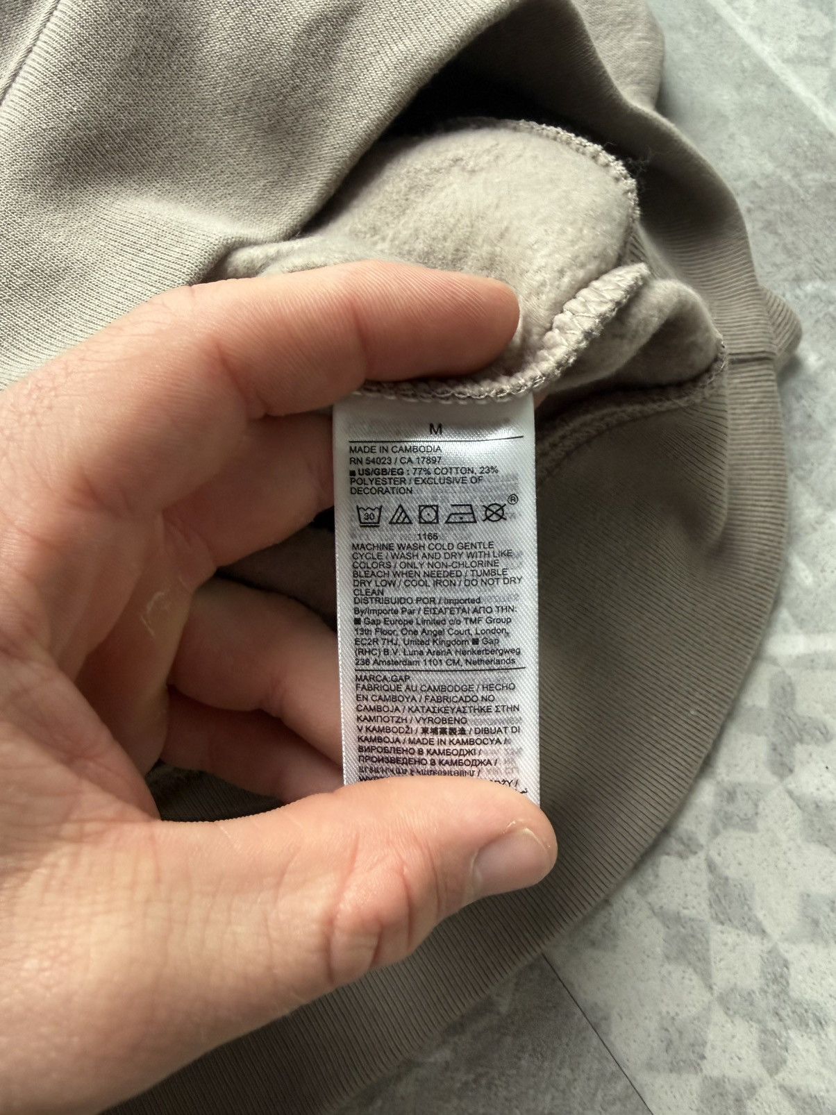 Gap GAP Arch Logo Hoodie — Beige/Tan Size US M / EU 48-50 / 2 - 4 Thumbnail