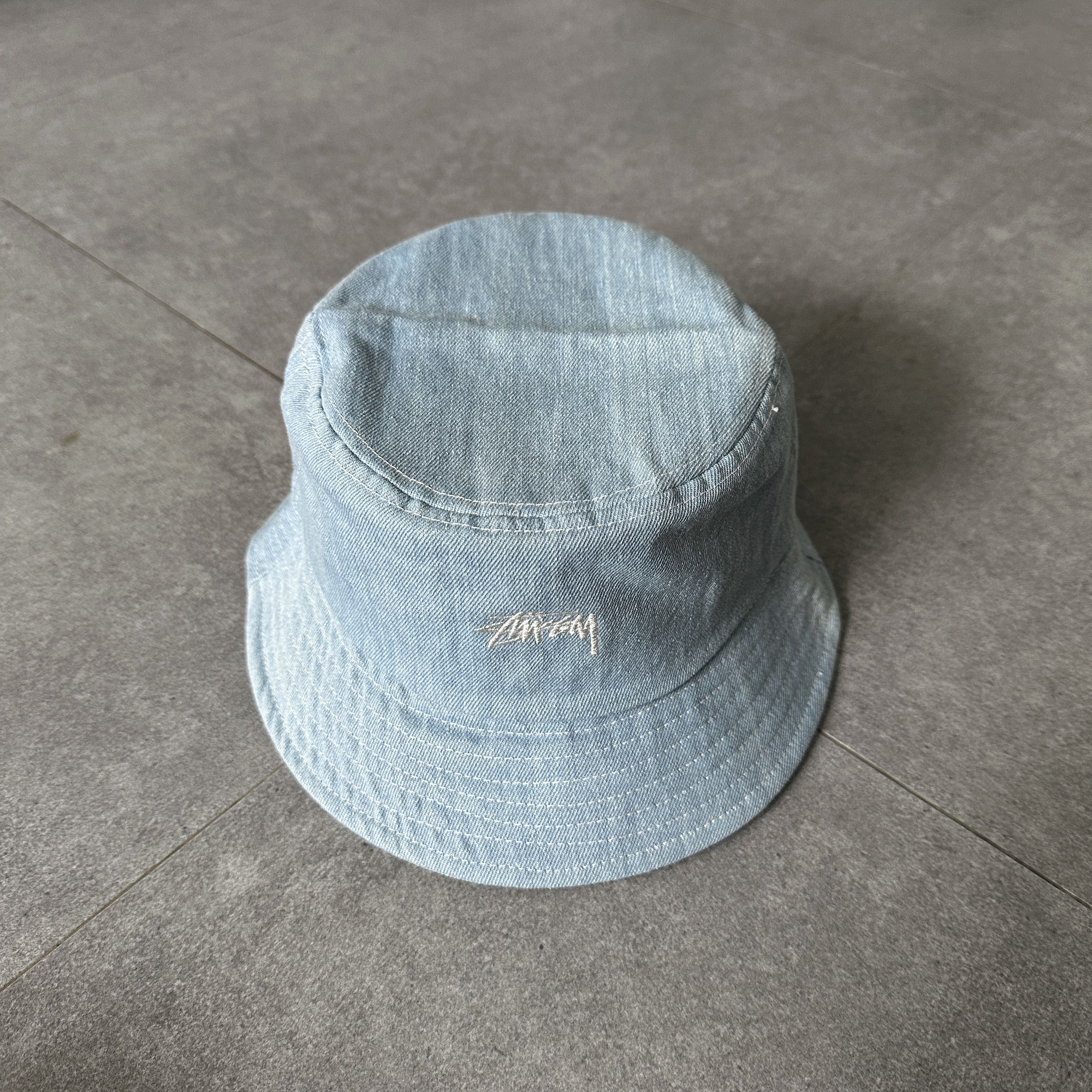 Stussy STUSSY BUCKET HAT CONTRAST STITCH LIGHT BLUE Size ONE SIZE - 2 Thumbnail