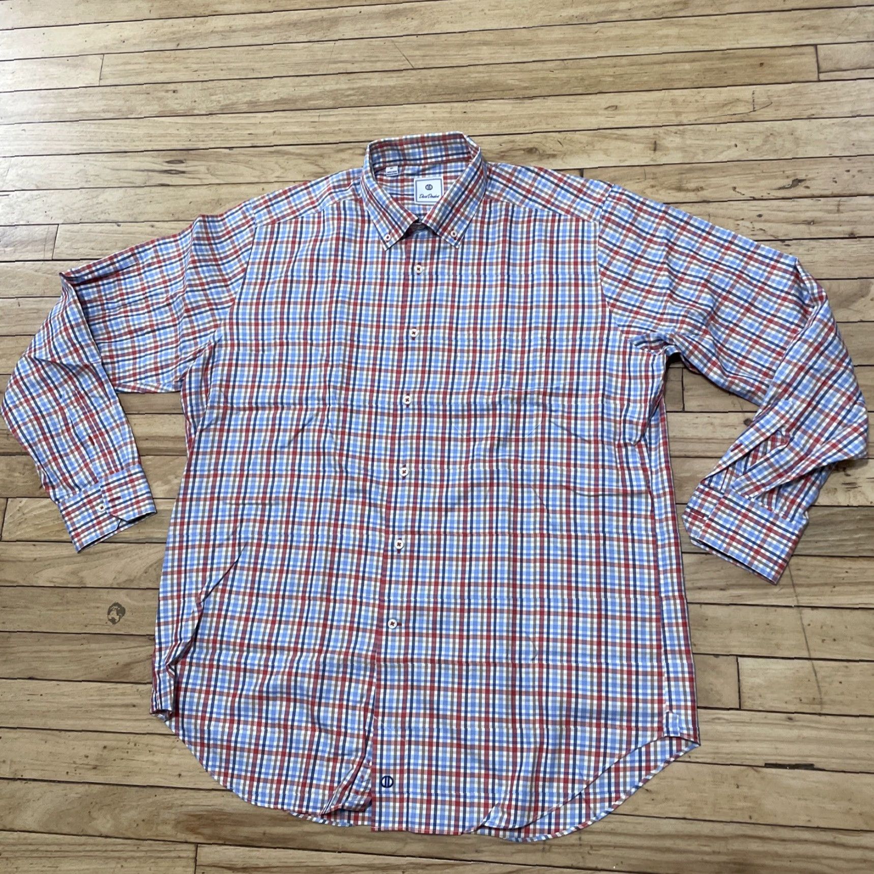 David Donahue VINTAGE David Donahue Button Shirt Men XL Plaid Business Preppy Oxford Shirt Size US XL / EU 56 / 4 - 5 Thumbnail