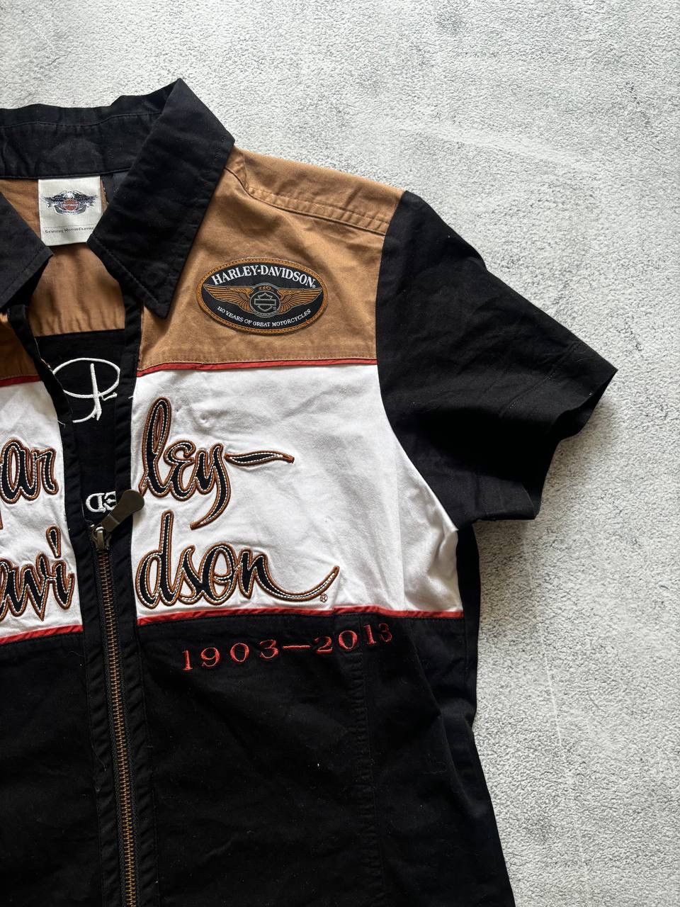 Harley Davidson × Vintage Harley Davidson vintage brown faded t shirt Size M / US 6-8 / IT 42-44 - 2 Thumbnail