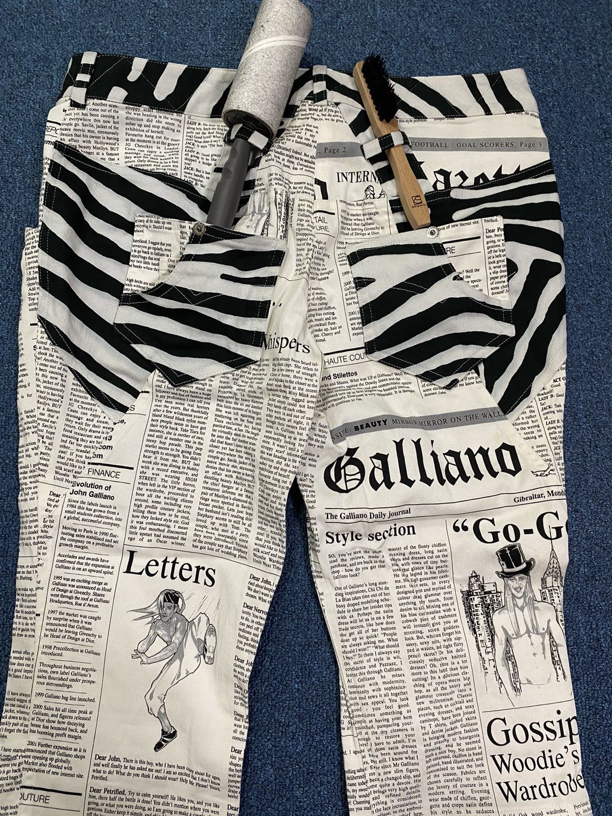 John Galliano John Galliano (Archive) News Paper Pants Size 27" / US 4 / IT 40 - 7 Thumbnail