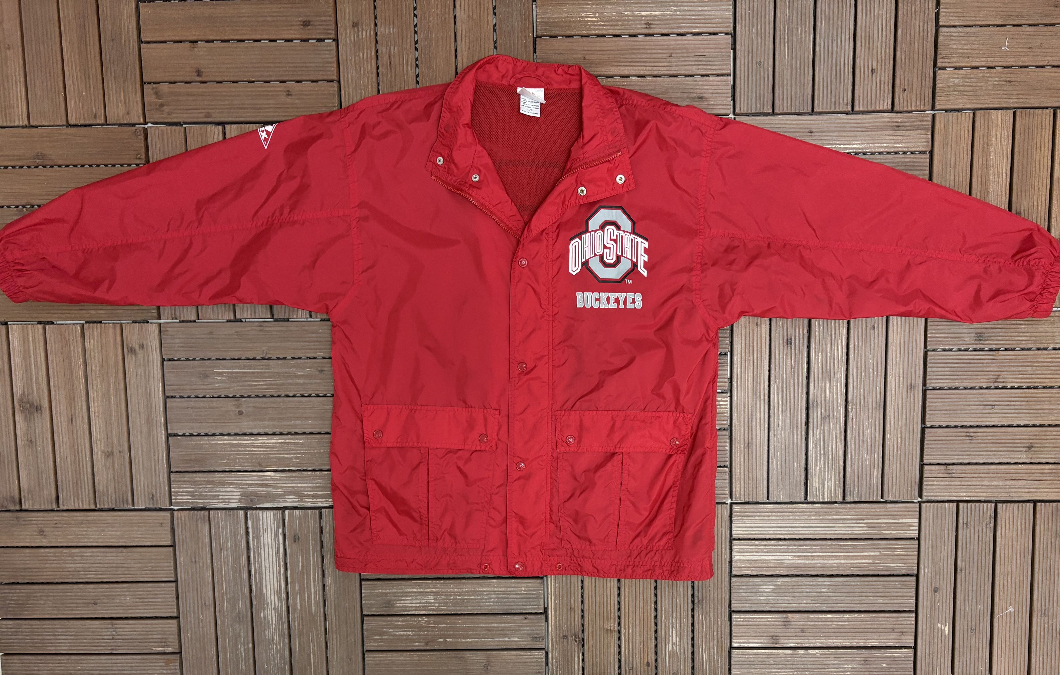 Apex One × Vintage Ohio State Buckeyes Vintage Red Windbreaker Jacket Size US L / EU 52-54 / 3 - 6 Thumbnail