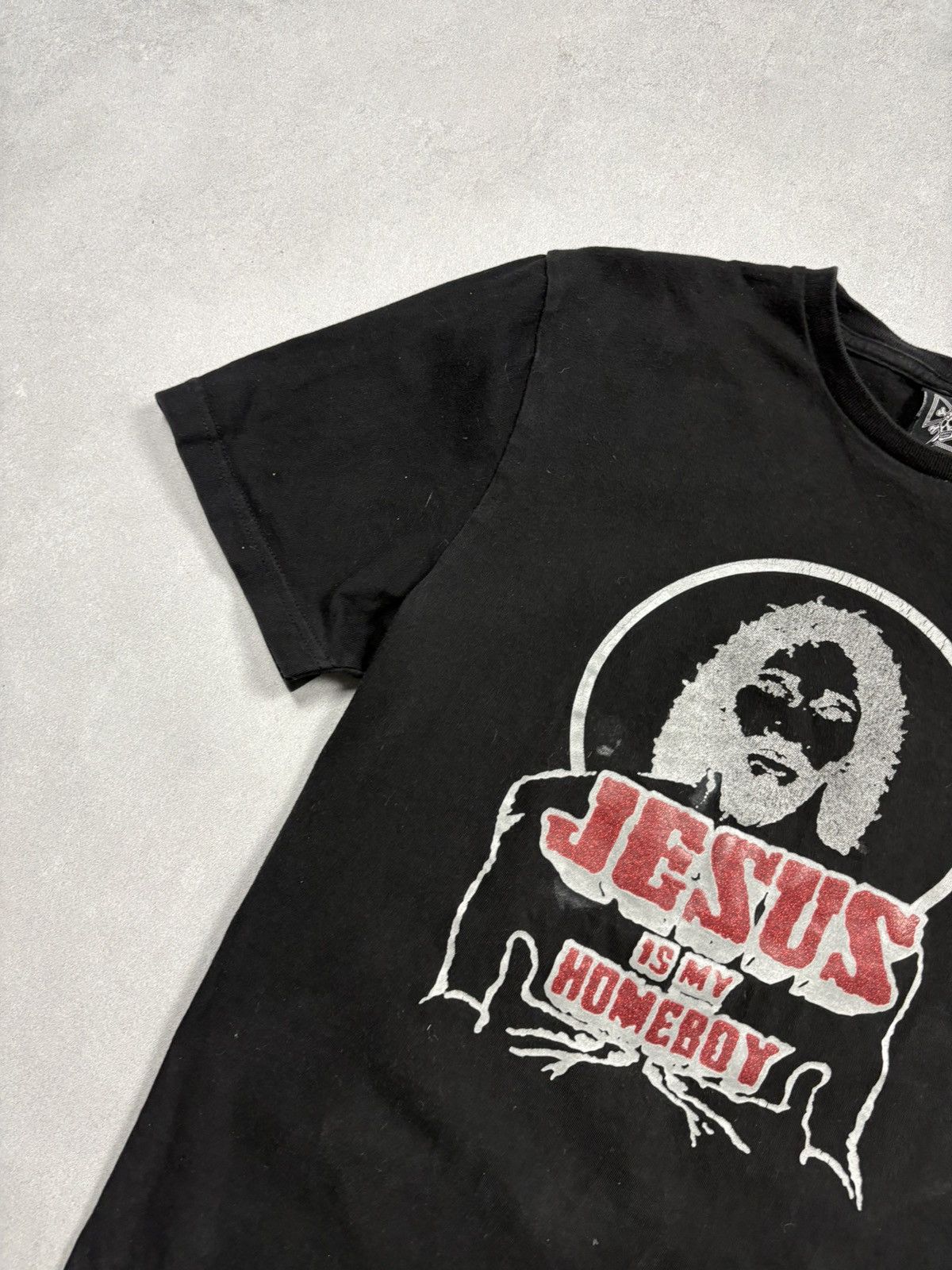 Vintage Vintage “Jesus Is My Homeboy” Tee Jesus Christ Y2K 2000s Size US M / EU 48-50 / 2 - 3 Thumbnail