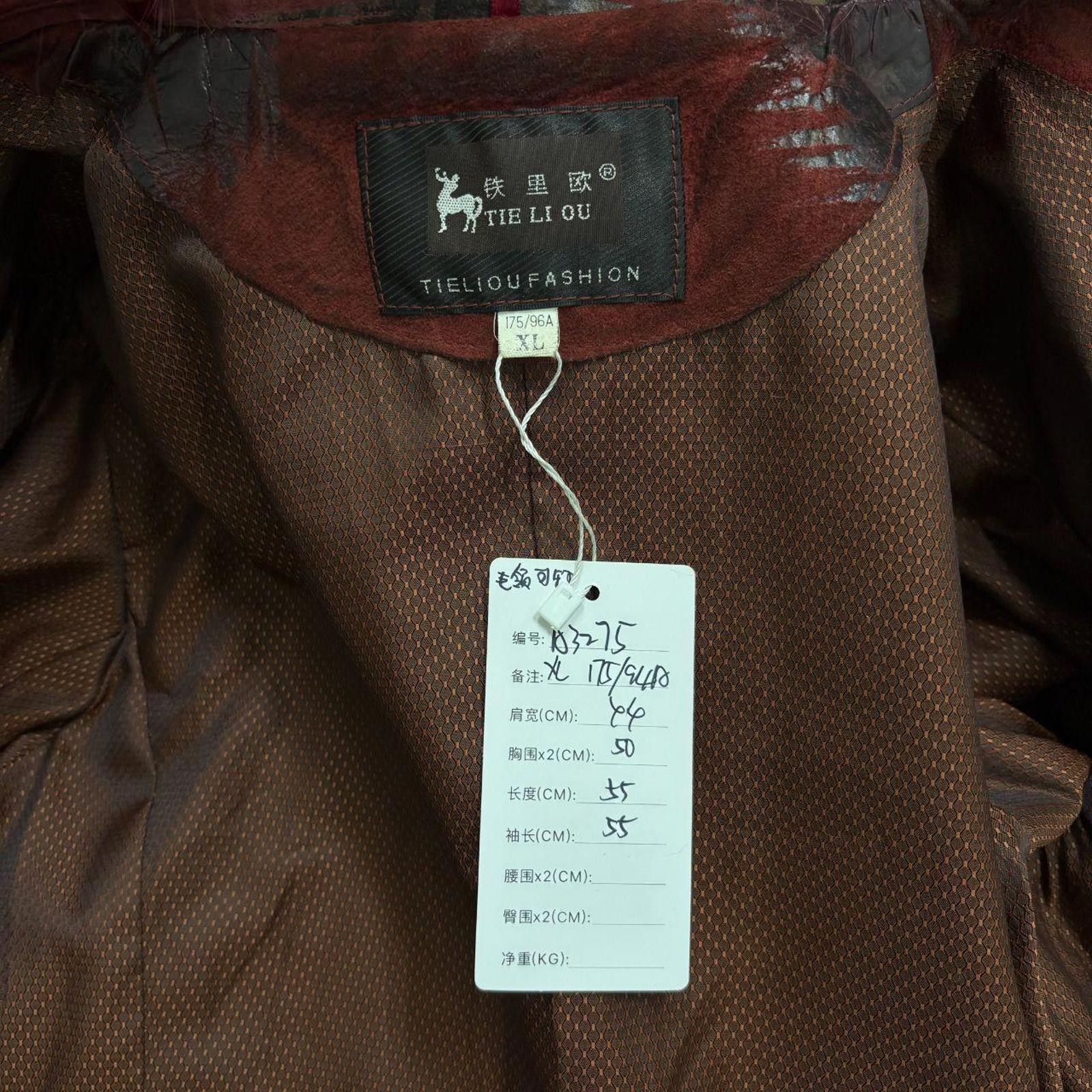 Other Y2K Vintage Red Patchwork Suede Moto Jacket Fox Fur Collar Size S / US 4 / IT 40 - 8 Thumbnail