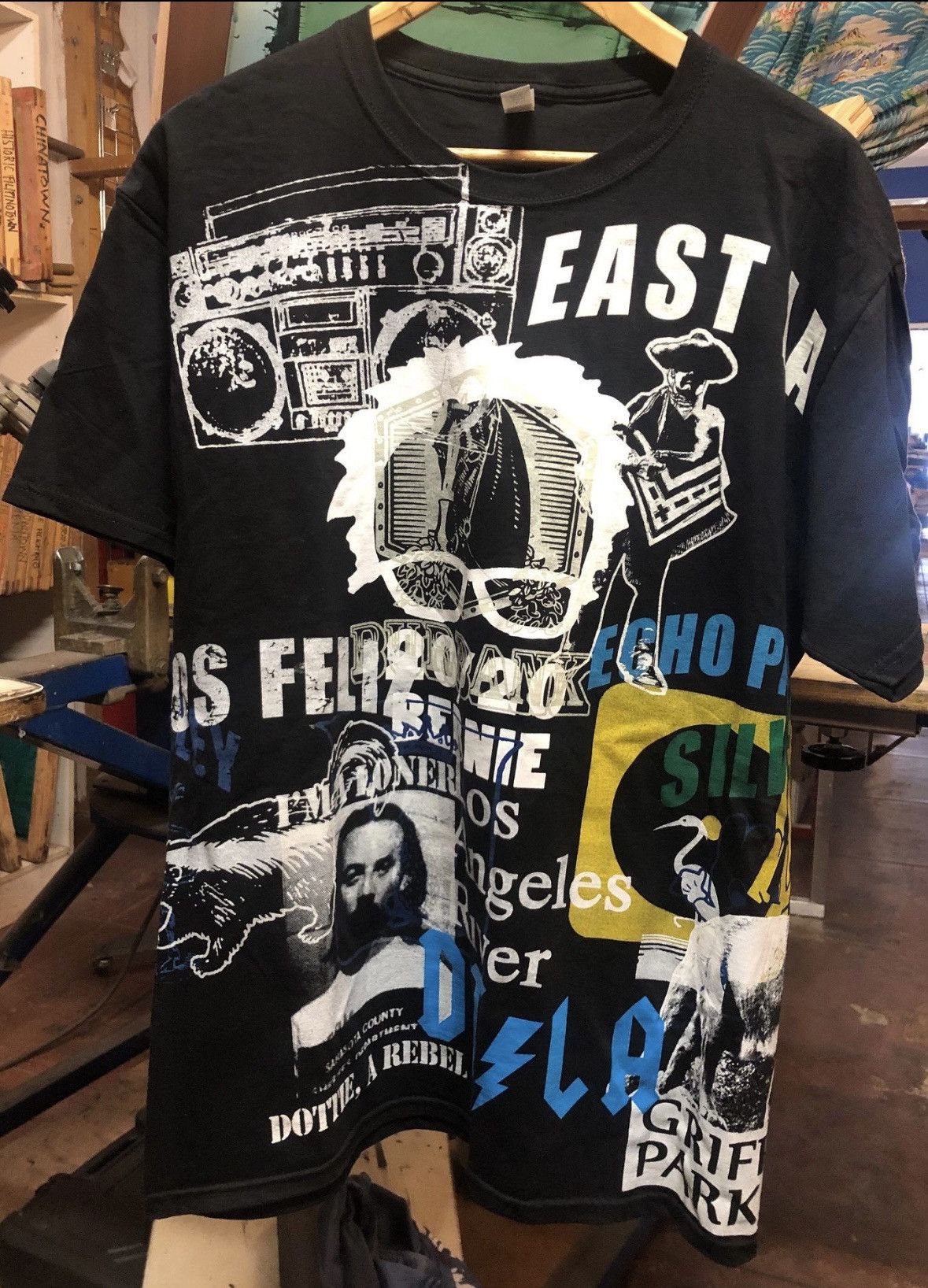 Vintage LA Collage Test Print Tee – Echo Park to East LA, L Size US L / EU 52-54 / 3 - 1 Thumbnail