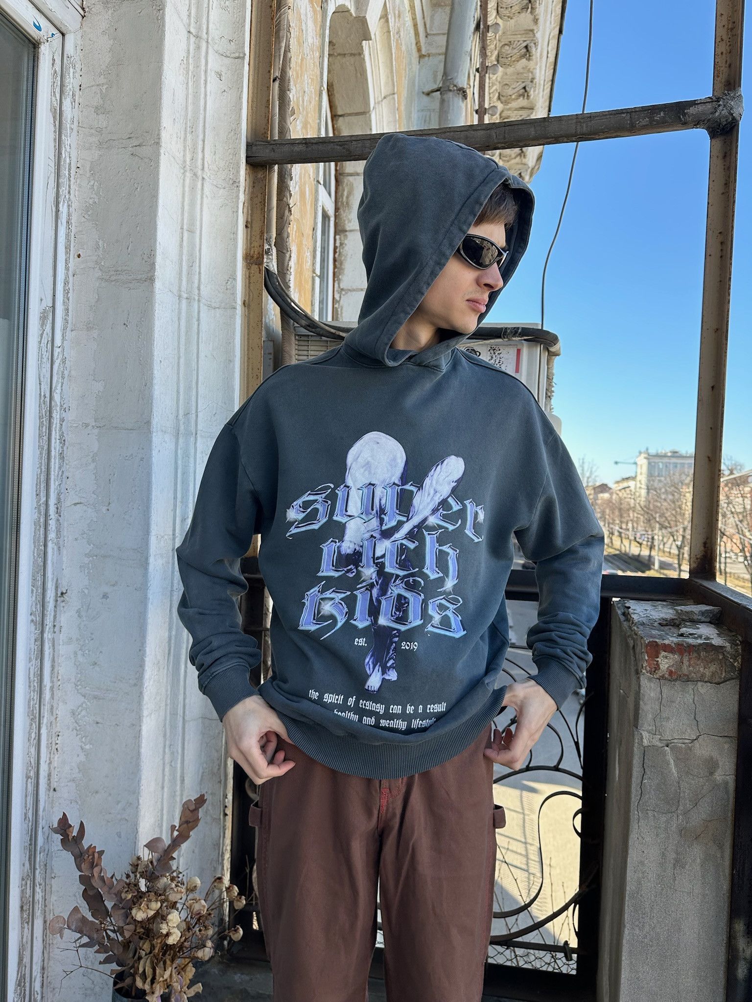 Other Baggy Streetwear Hoodie rolls royce logo Size US M / EU 48-50 / 2 - 2 Thumbnail