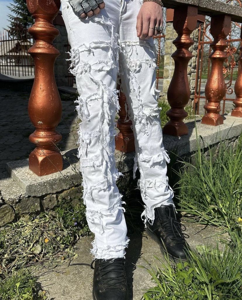 image of Bö$$Bö¥ «Brioni» Pantz in White, Men's (Size 35)
