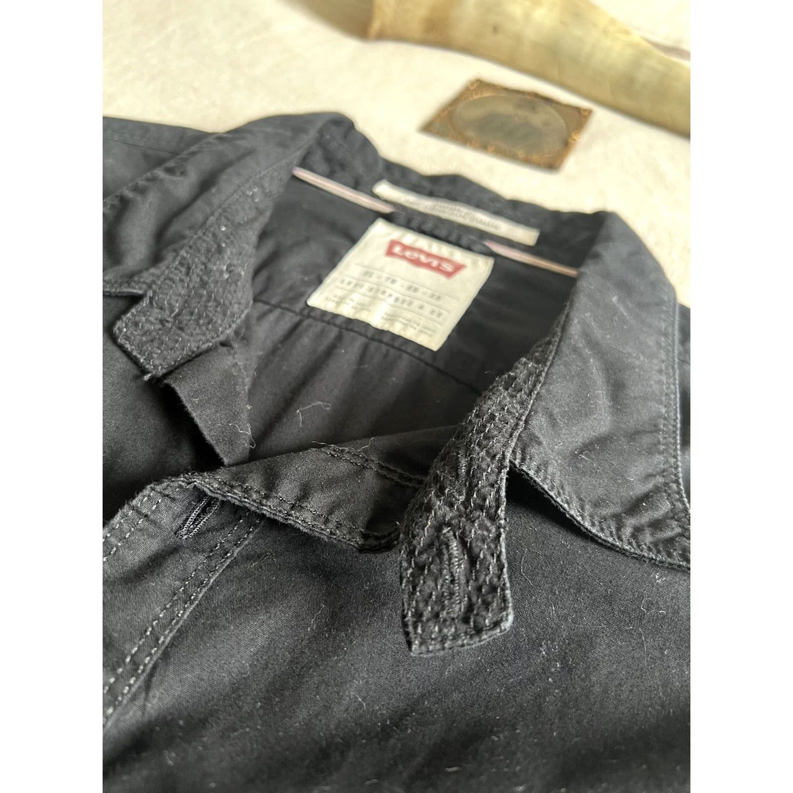 Levi's VINTAGE Levi's US Navy Deck Shirt XL Black Button-Up Mens Size US XL / EU 56 / 4 - 7 Thumbnail