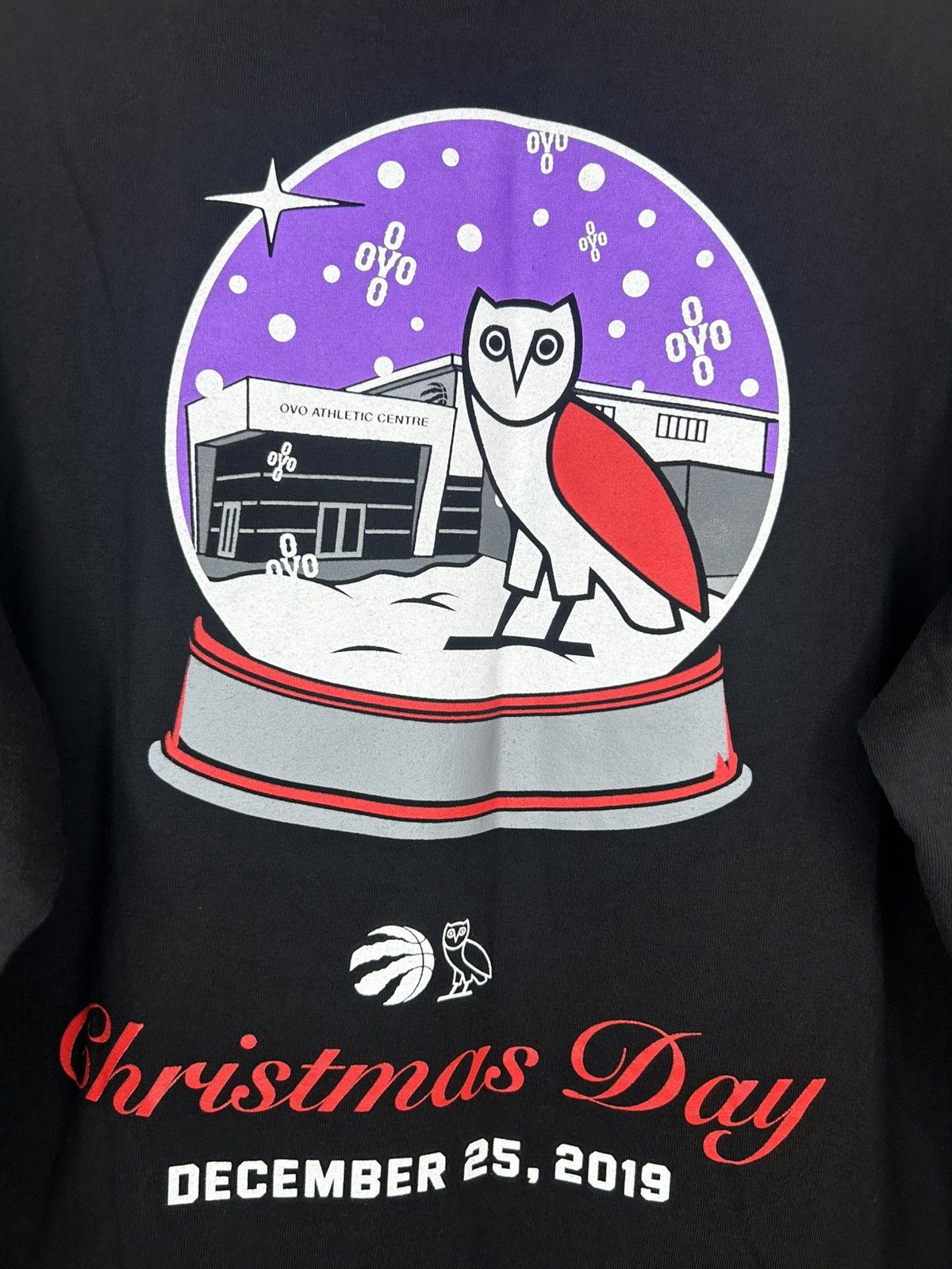 NBA × October's Very Own OVO Toronto Raptors Christmas Day Snow Globe Long Sleeve Size US L / EU 52-54 / 3 - 7 Thumbnail