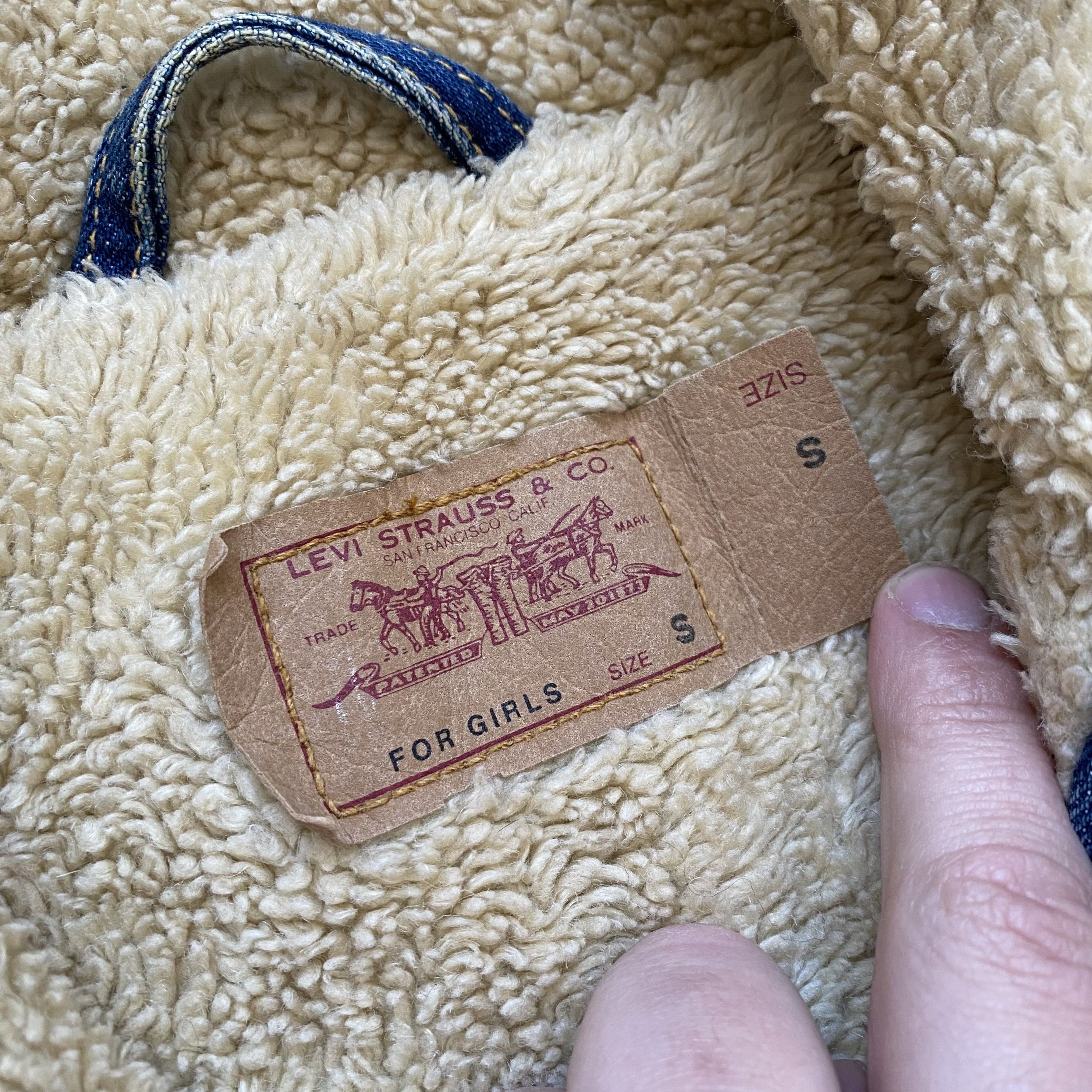 If Six Was Nine Vintage Y2K LEVIS Denim Faux Fur Jacket Sherpa kapital Size S / US 4 / IT 40 - 4 Thumbnail