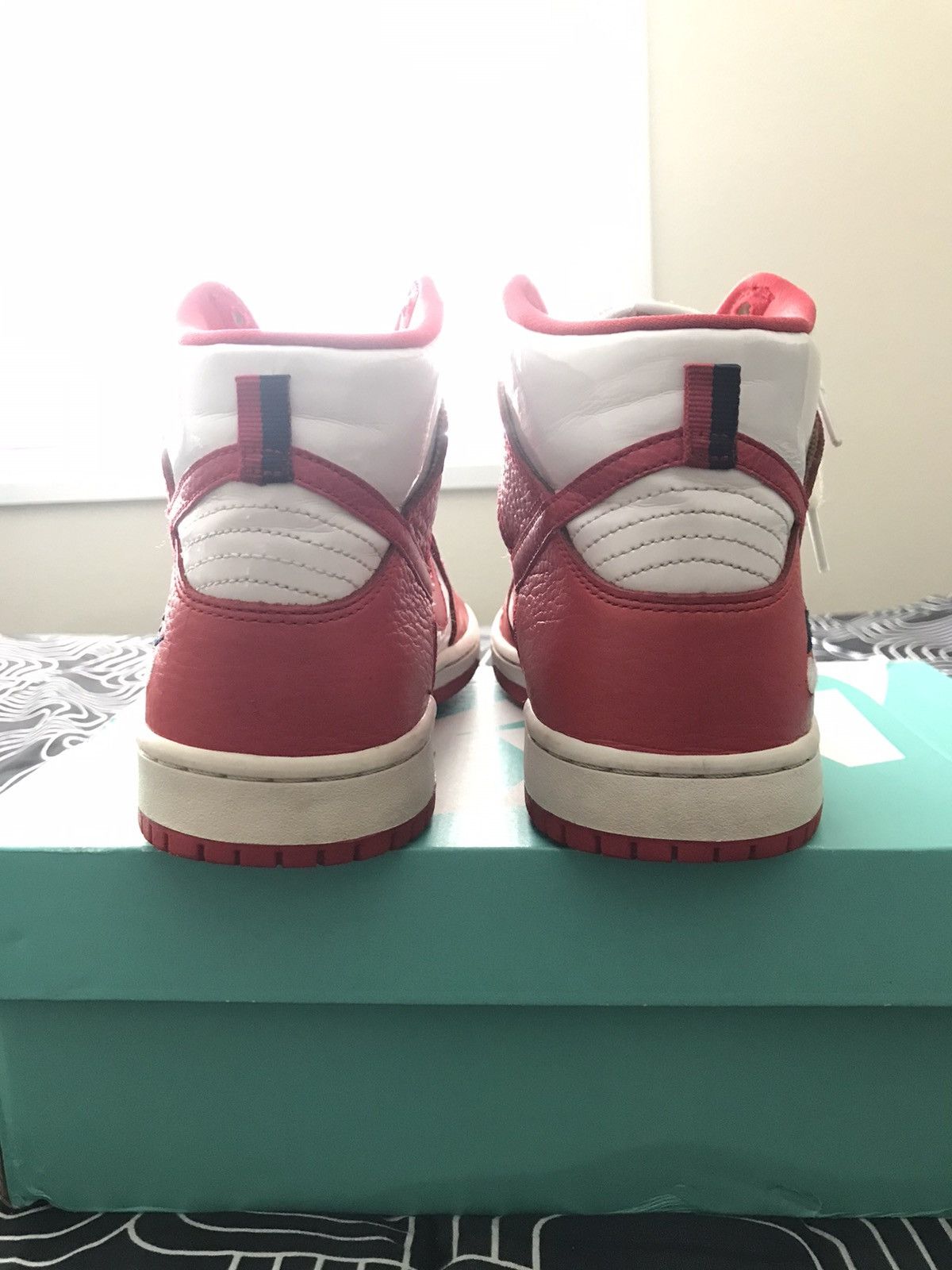 Nike Nike Sb dunk high future court red dream team red Size 9.5 Size US 9.5 / EU 42-43 - 5 Thumbnail