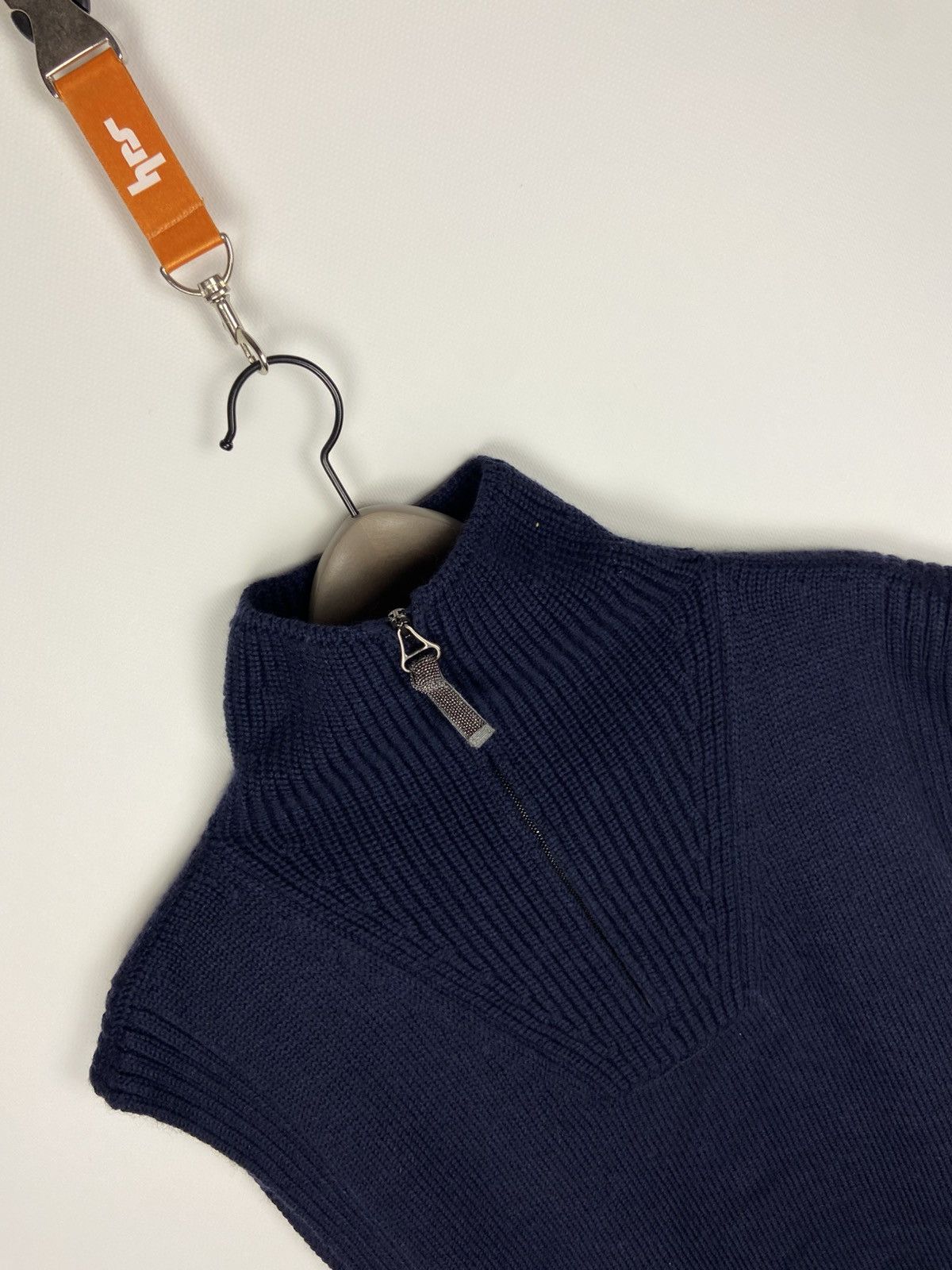 Designer × Fabiana Filippi Fabiana Filippi Sleeveless Roll-Neck Vest Blue Women’s Wool Size L / US 10 / IT 46 - 9 Thumbnail