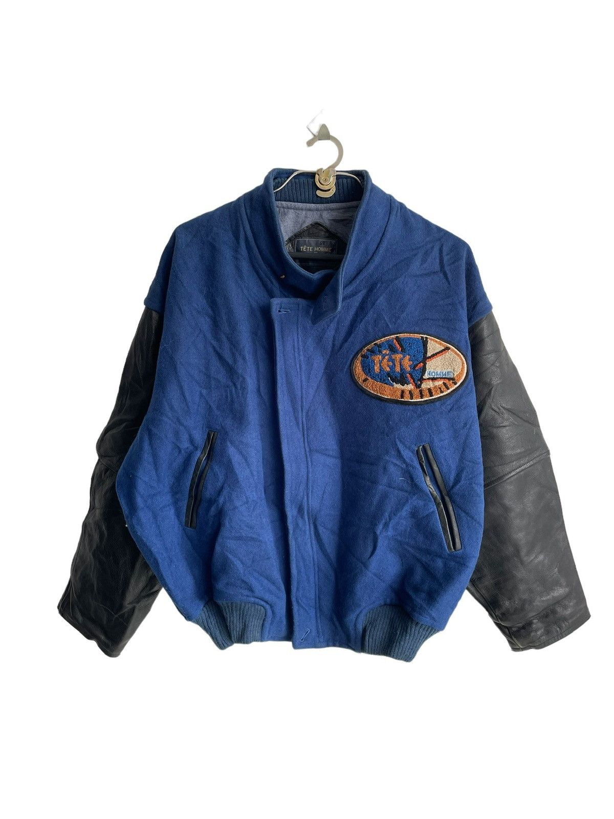 Final Home 1980s TETE HOMME Katoh Kazutaka Staff Runway Varsity Jacket Size US L / EU 52-54 / 3 - 2 Thumbnail