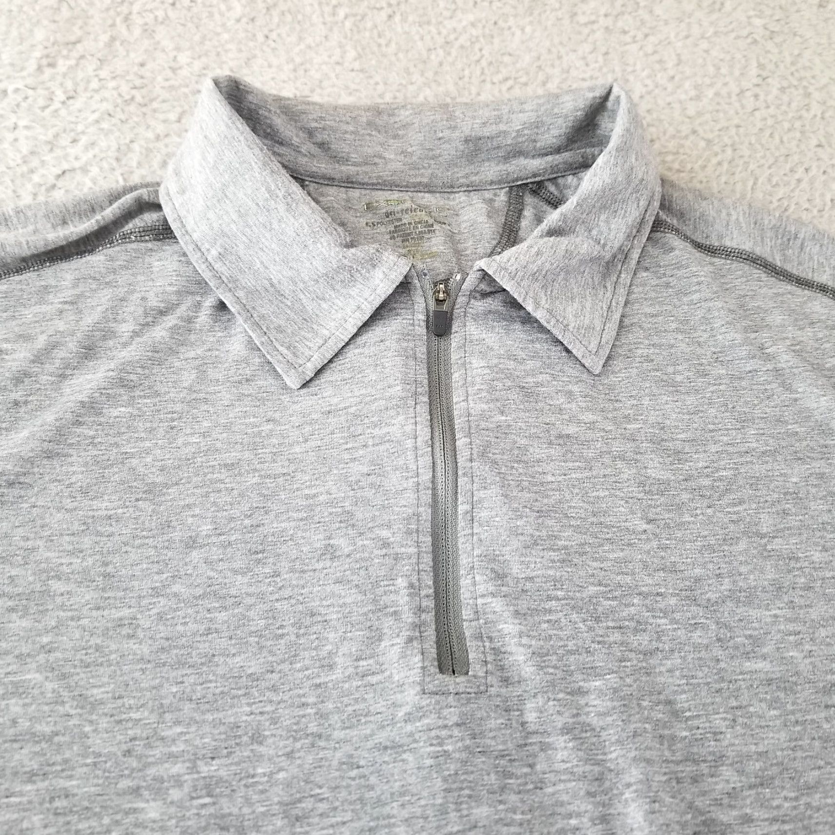 ExOfficio ExOfficio Polo Shirt Mens M Heather Gray Outdoor Performance Golf Casual Size US M / EU 48-50 / 2 - 2 Thumbnail