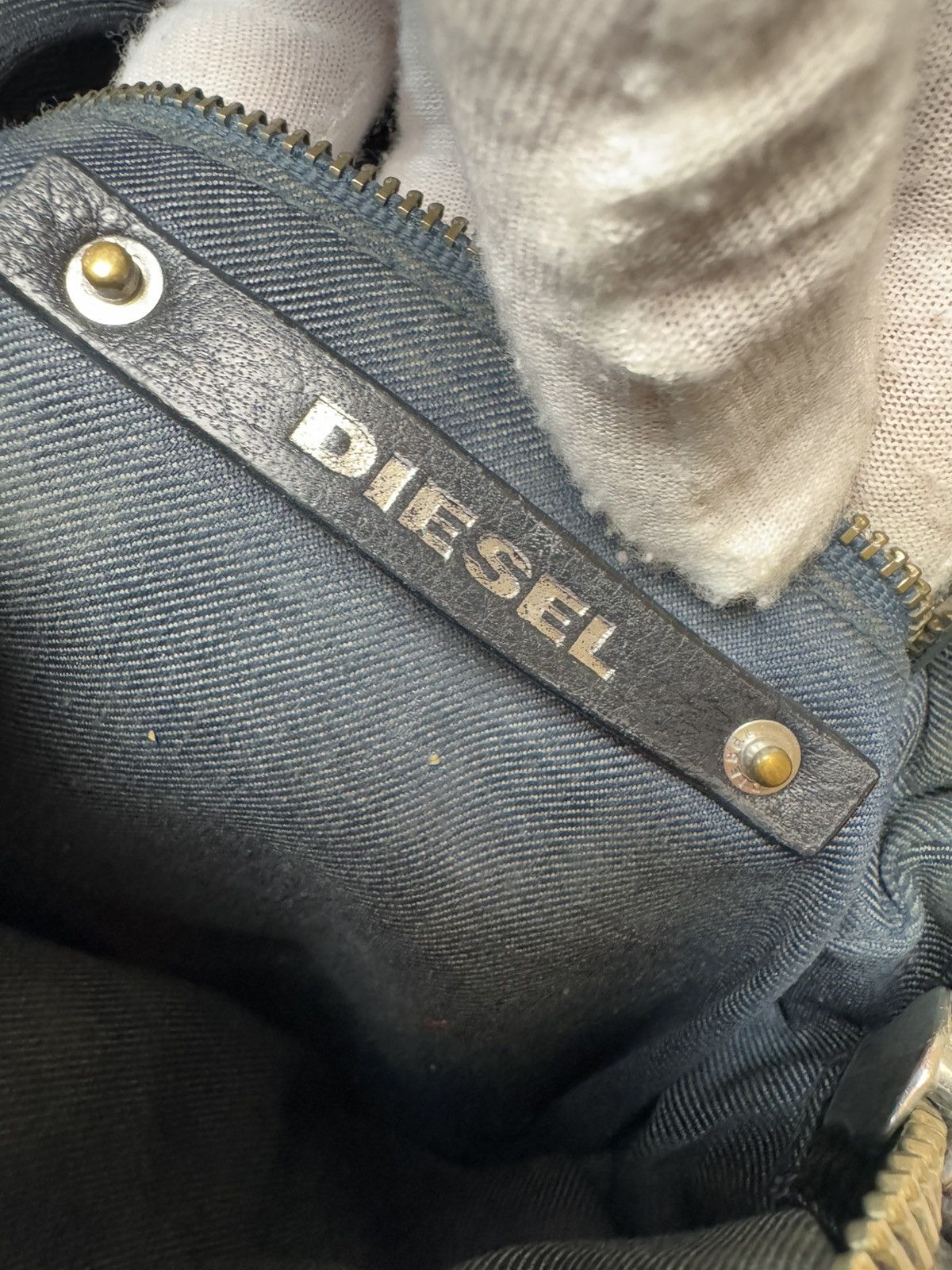 Diesel × Vintage Diesel Bag Leather Y2K Vintage Size ONE SIZE - 4 Thumbnail