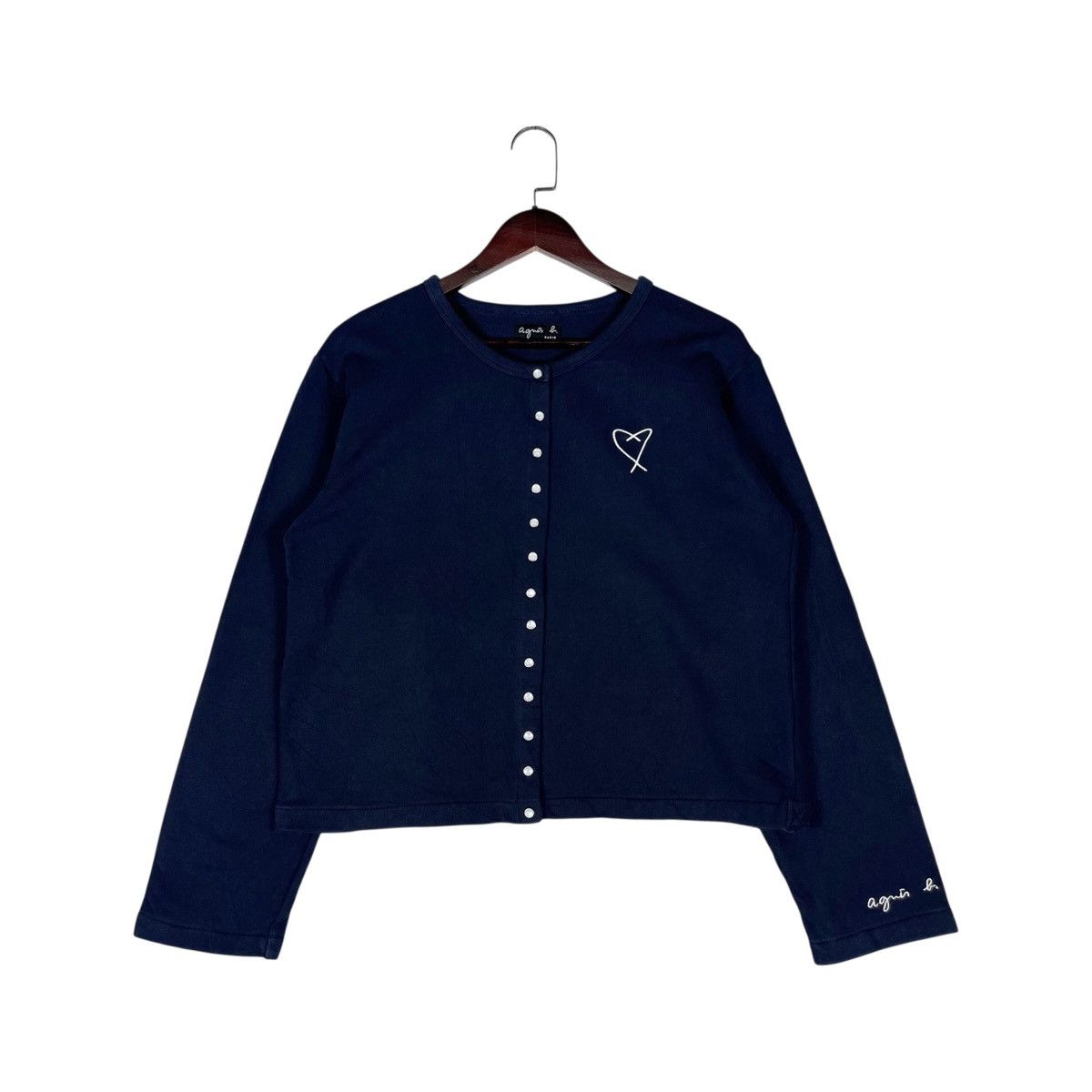 agnes b. Agnes B Snap Button Cardigan | Grailed