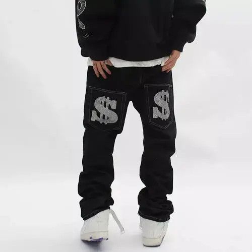 Humane Blanks Retro Rhinestone Y2K Denim Size US 30 / EU 46 - 4 Thumbnail