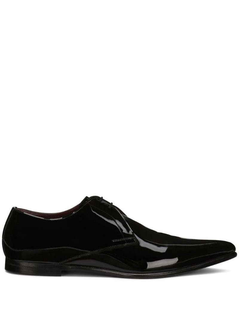 Dolce & Gabbana o1y0125 Flat Laced Shoes in Black Size US 7 / EU 40 - 1 Thumbnail