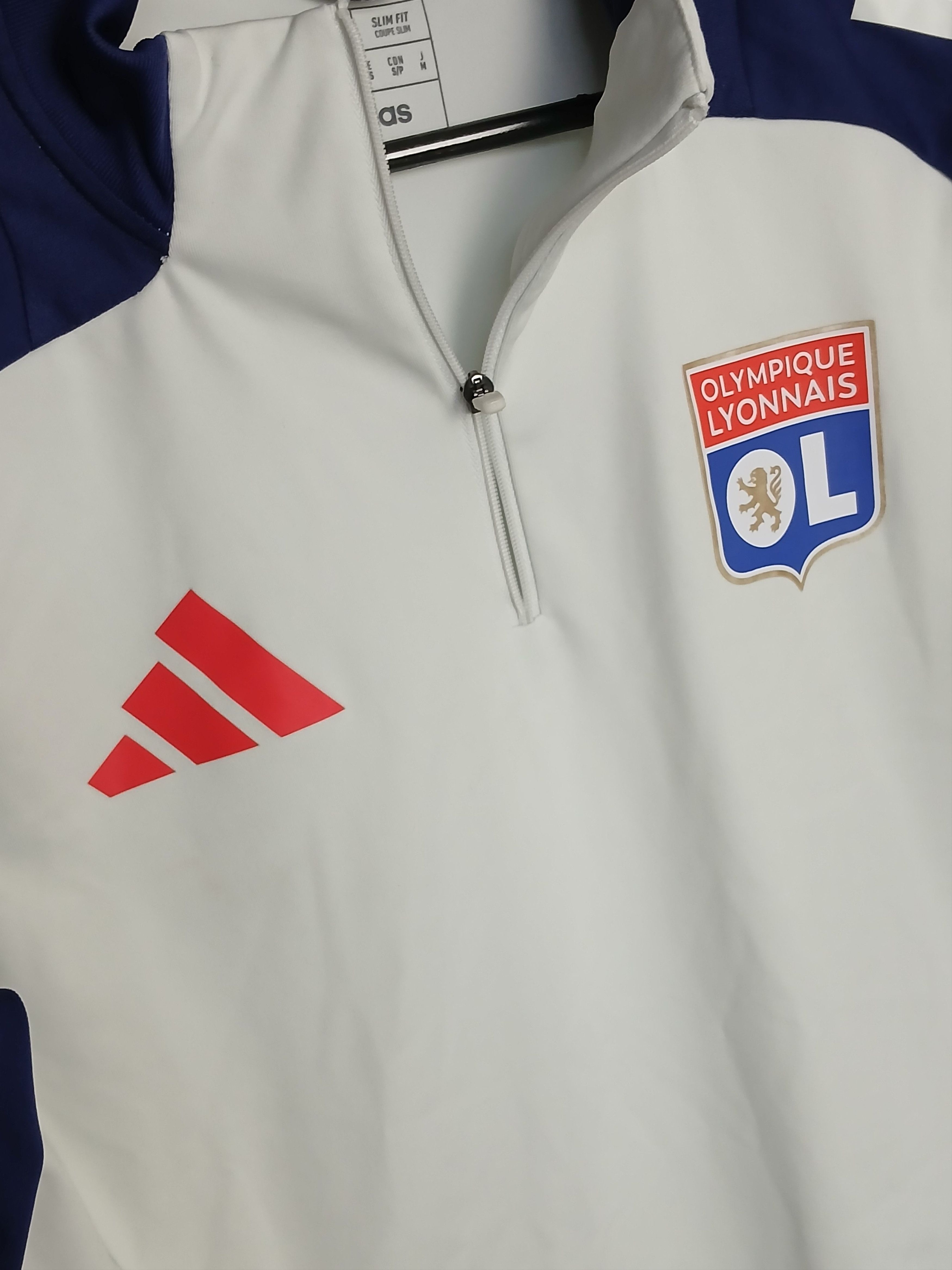 Adidas Olympique Lyonnais Lyon Football Long Sleeve T-Shirt Size US S / EU 44-46 / 1 - 3 Thumbnail