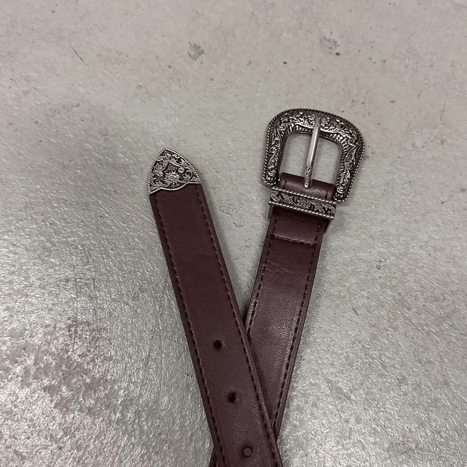 Other Brown western style belt 26-32 MENS Size ONE SIZE - 3 Thumbnail