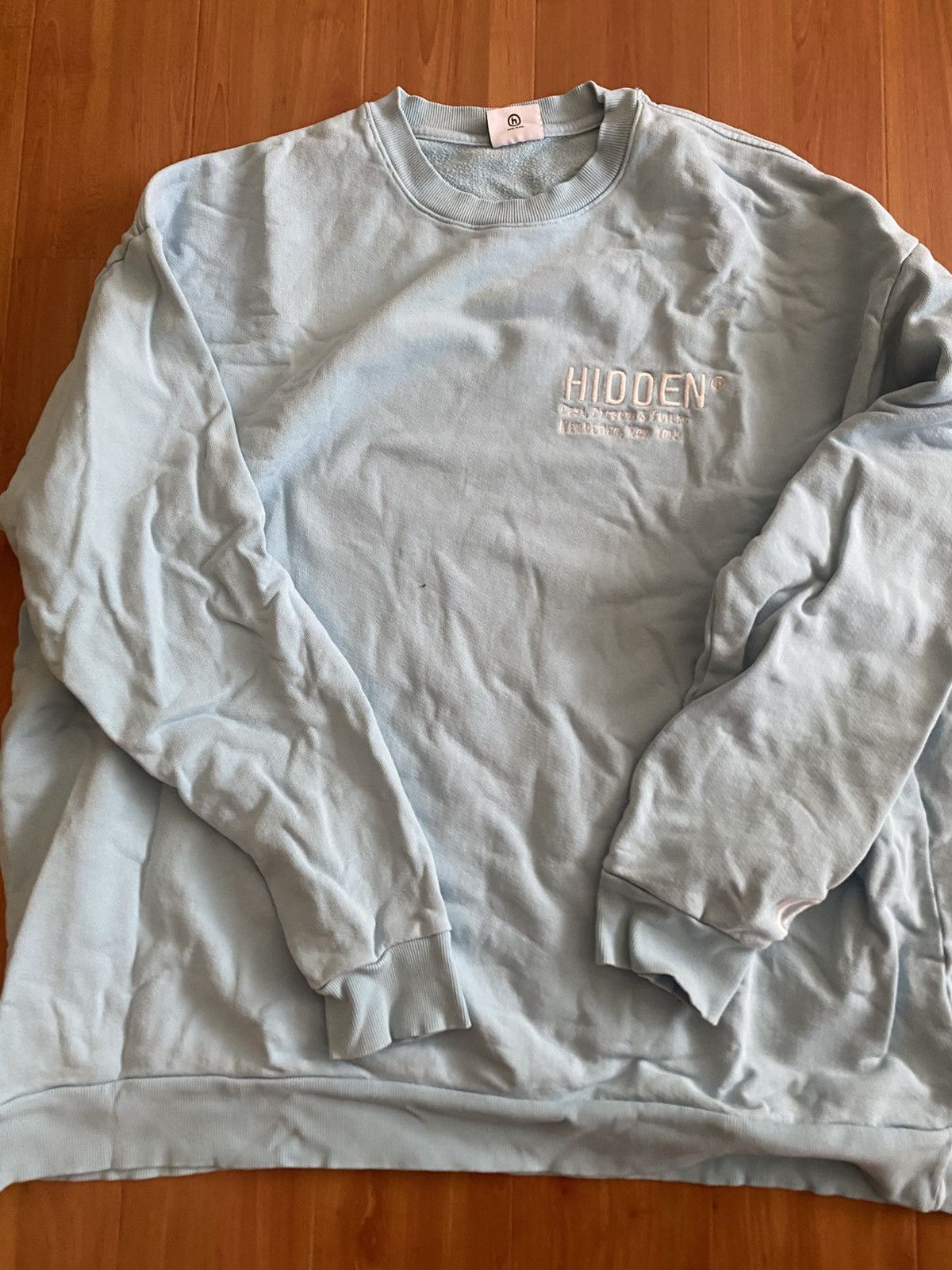HIDDEN Hidden NY Baby Blue Crewneck Sweater Size US XL / EU 56 / 4 - 4 Thumbnail