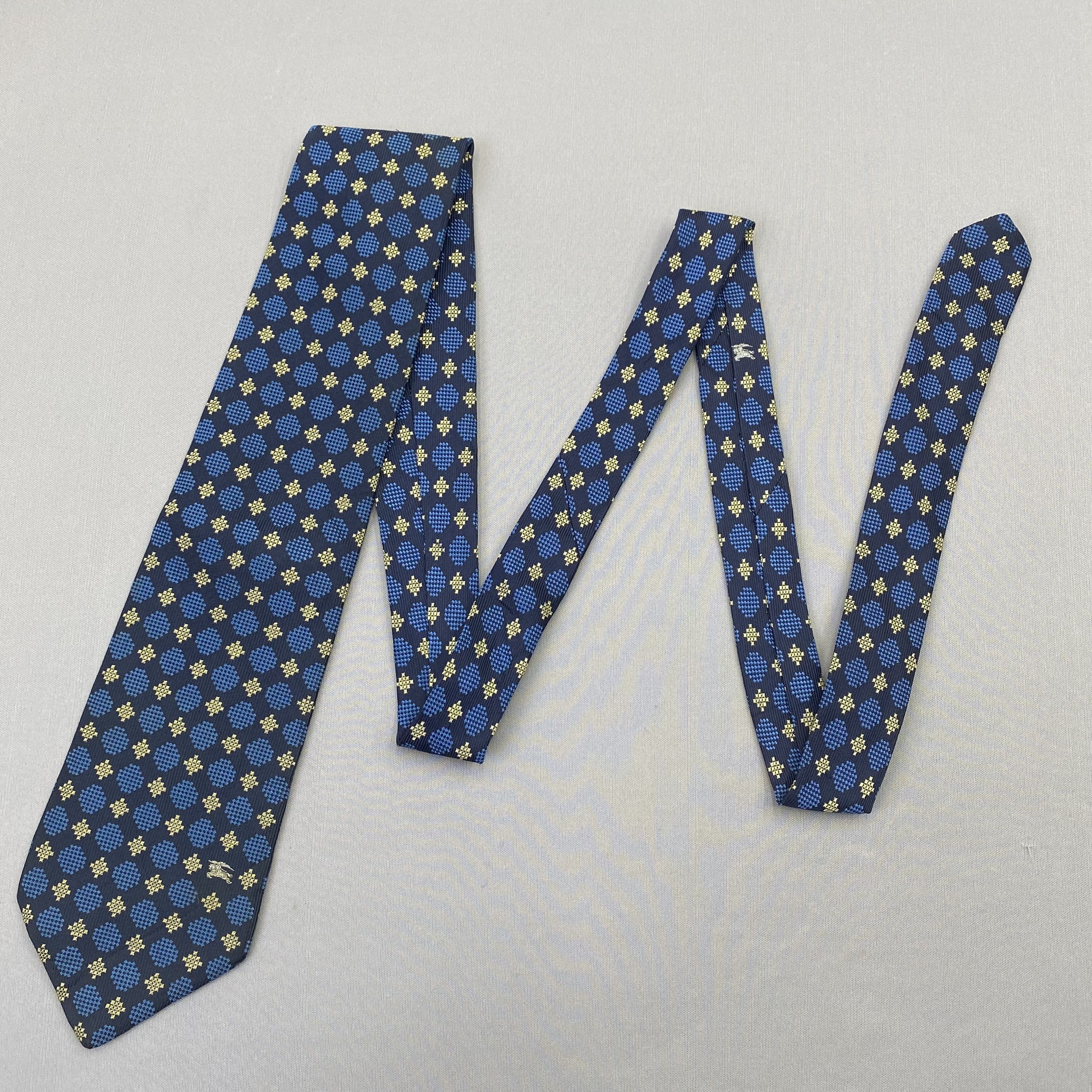 Burberry Vintage Burberry SILK Necktie Cravate Pure Silk Neck Ti Size ONE SIZE - 5 Thumbnail