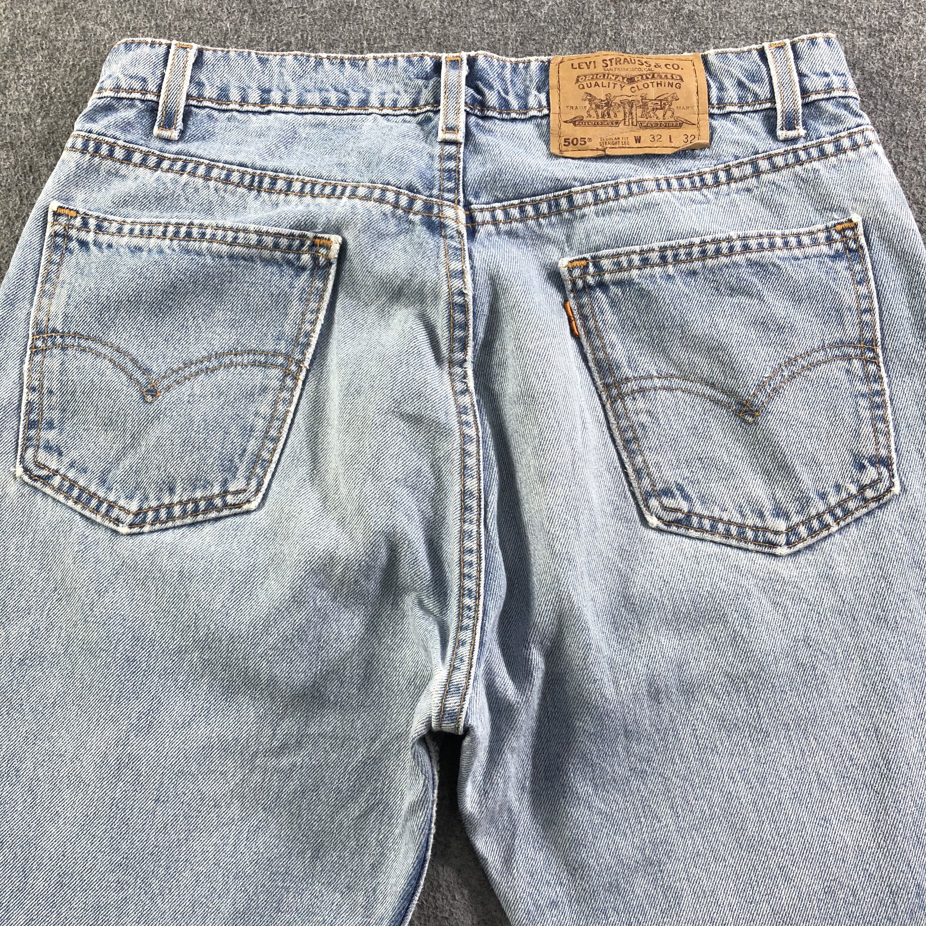 Levi's Vintage Light Wash Levis 505 Jeans-J3416 Size 32" / US 10 / IT 46 - 4 Thumbnail