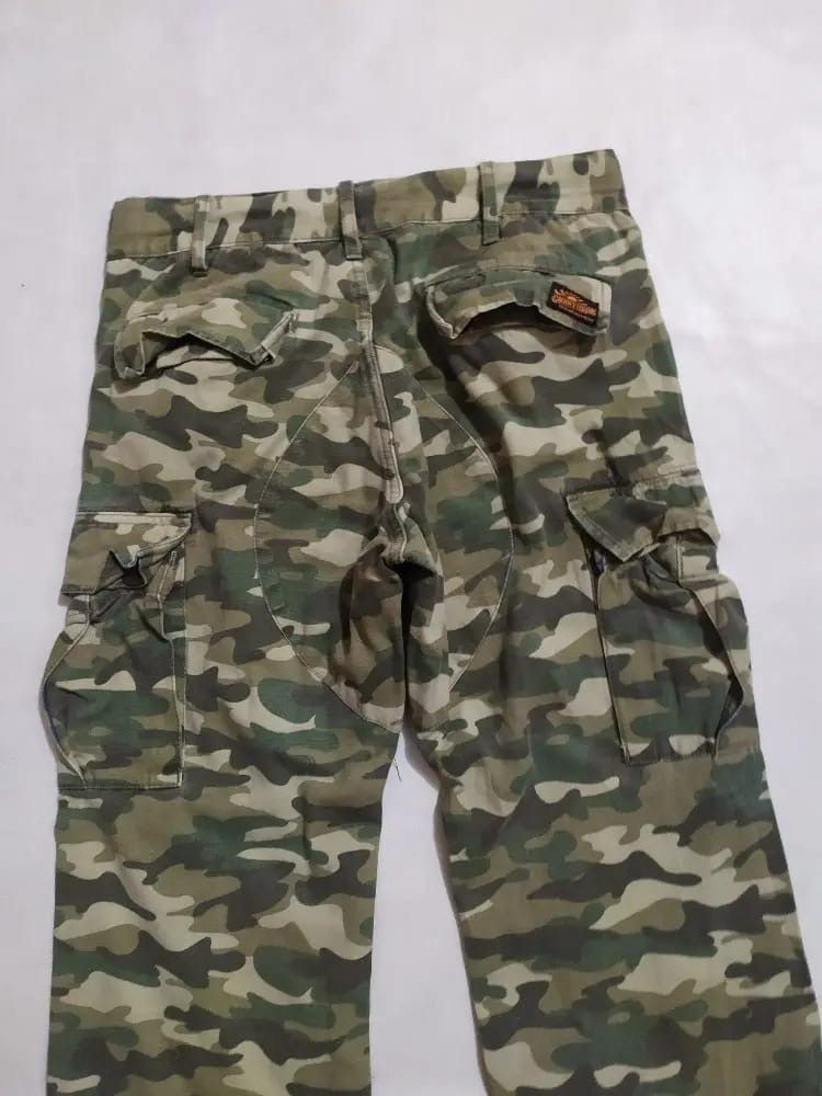 Japanese Brand Groovy Colours Camo Cargo Multipocket Tactical Pants Size US 29 - 6 Thumbnail