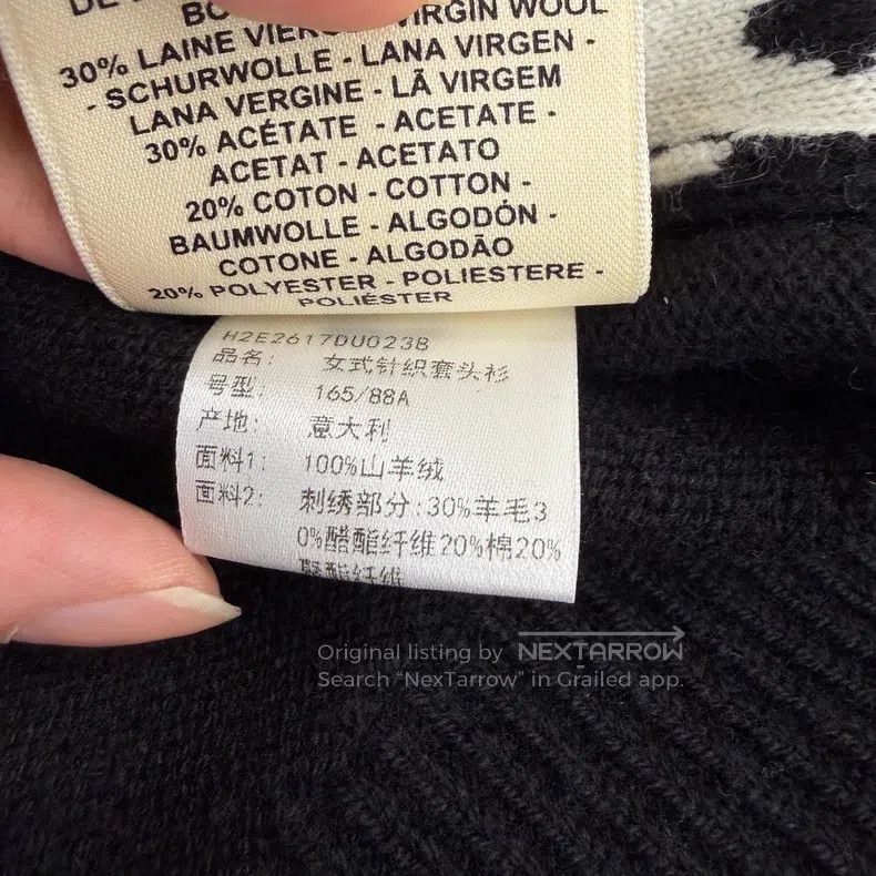 Hermes Hermes Black and White Pig Nose扣logo Cashmere Vest Size XS / US 0-2 / IT 36-38 - 5 Thumbnail