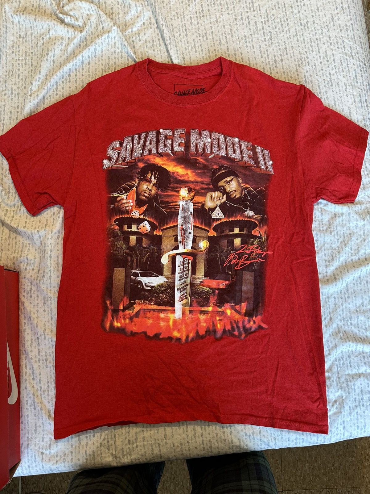 21 Savage SAVAGE MODE 2 RED TEE Size US M / EU 48-50 / 2 - 1 Thumbnail