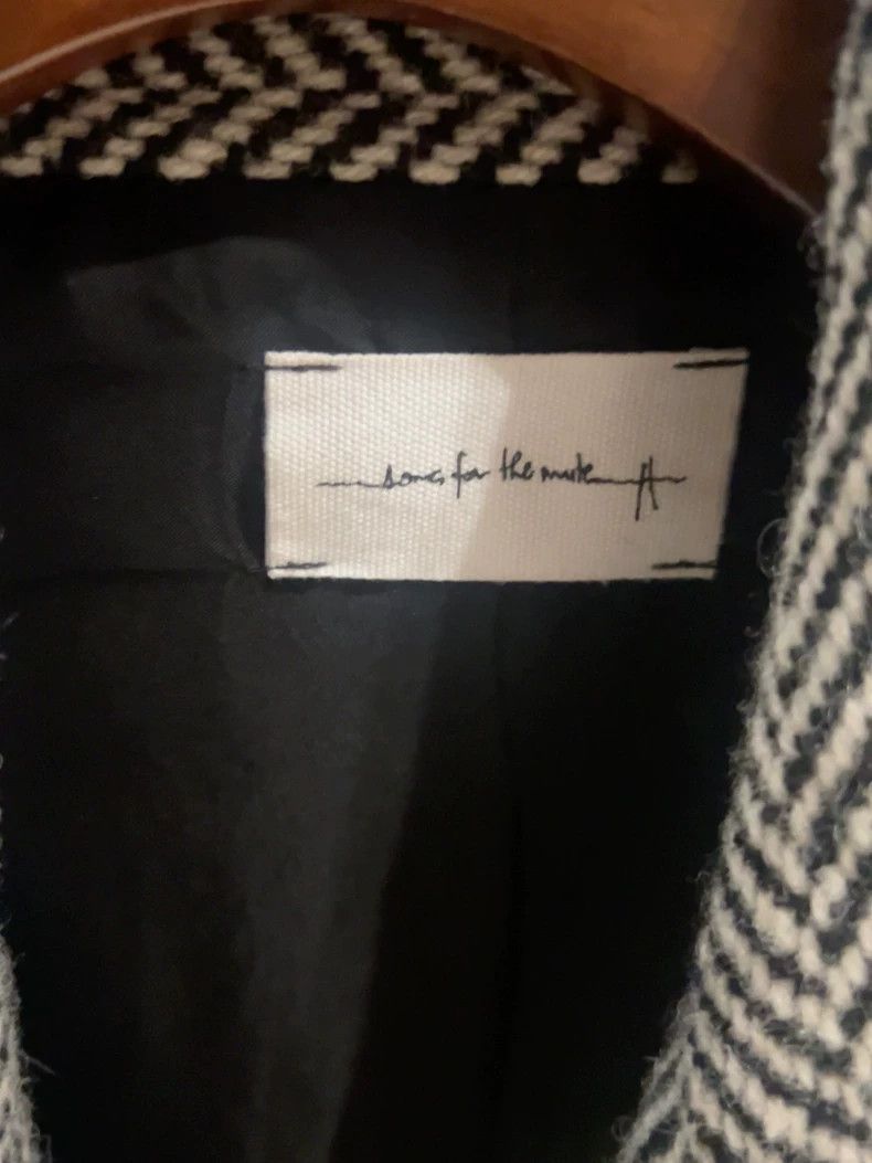 Song For The Mute Song For The Mute herringbone design long coat Size US S / EU 44-46 / 1 - 2 Thumbnail