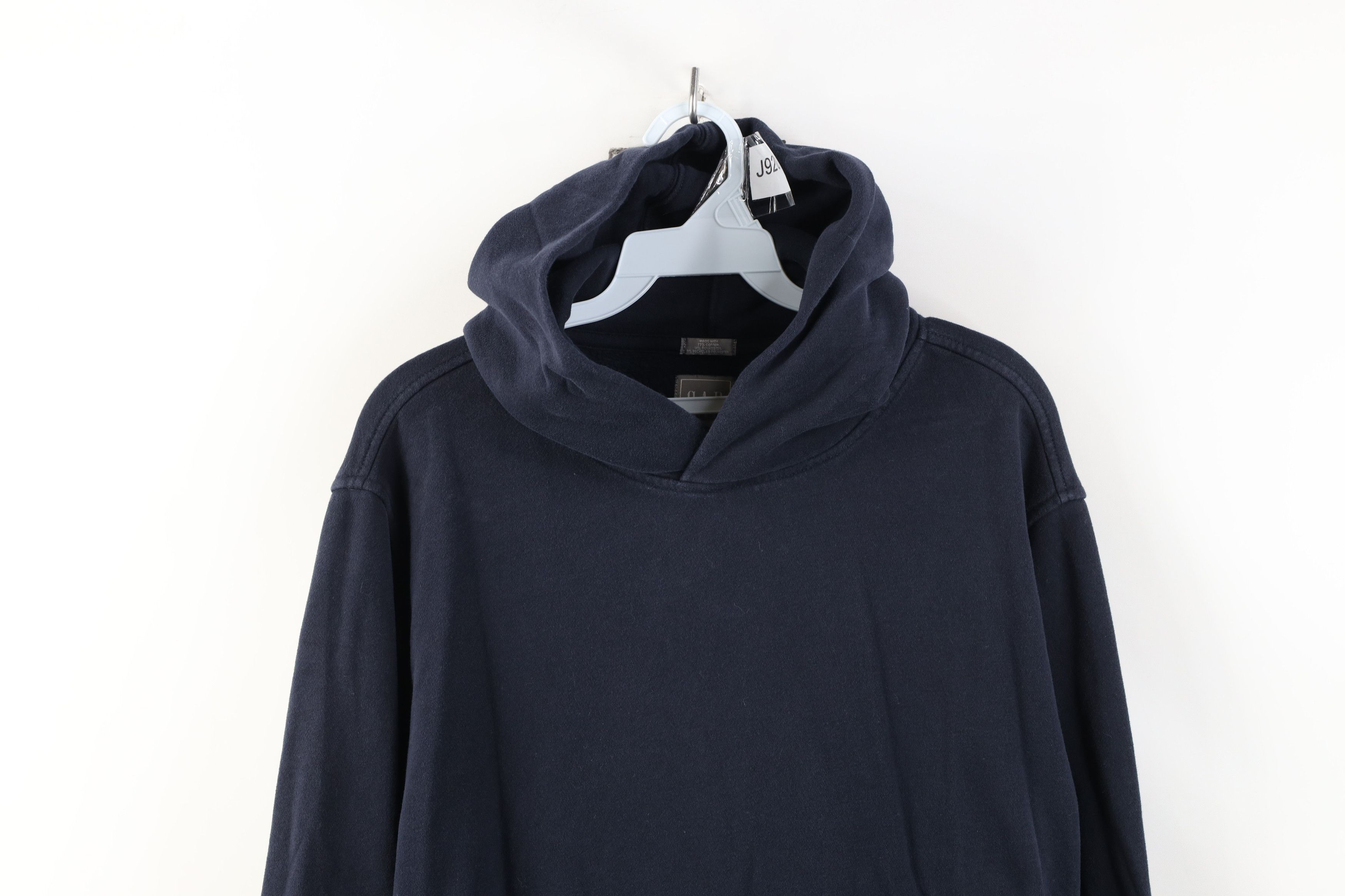 Gap Vintage Y2K Gap Sweats Blank Hoodie Sweatshirt Navy Blue Size US M / EU 48-50 / 2 - 2 Thumbnail