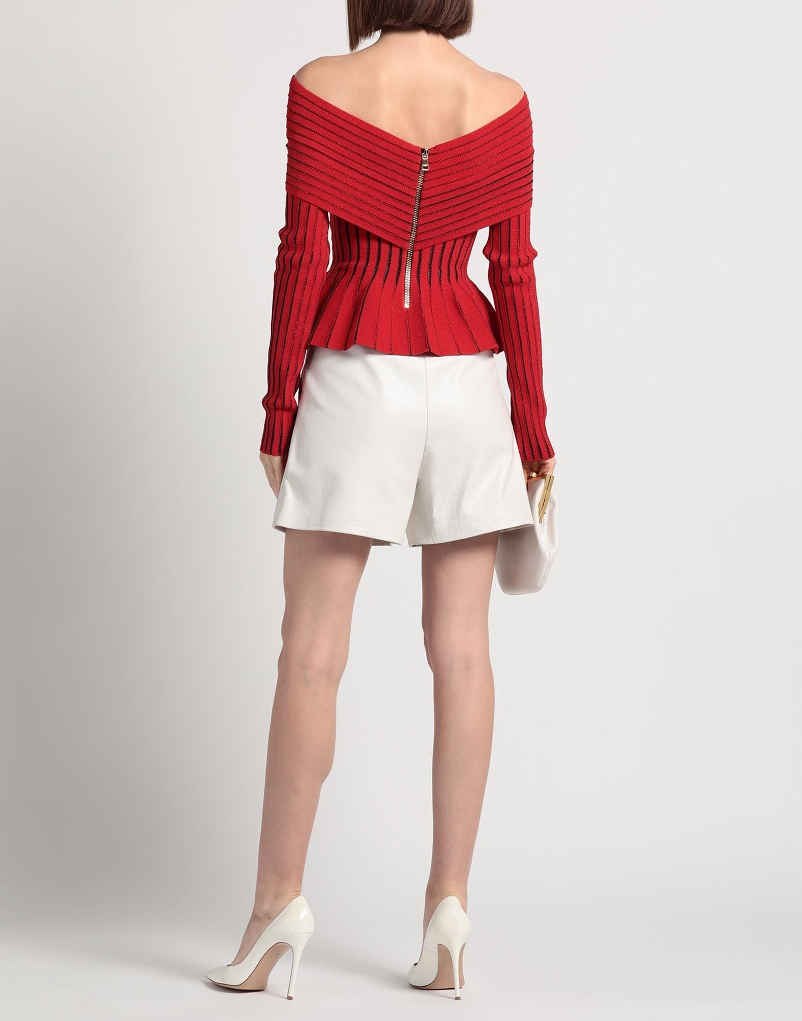 Balmain o1y0625 Sweater in Red Size M / US 6-8 / IT 42-44 - 3 Thumbnail