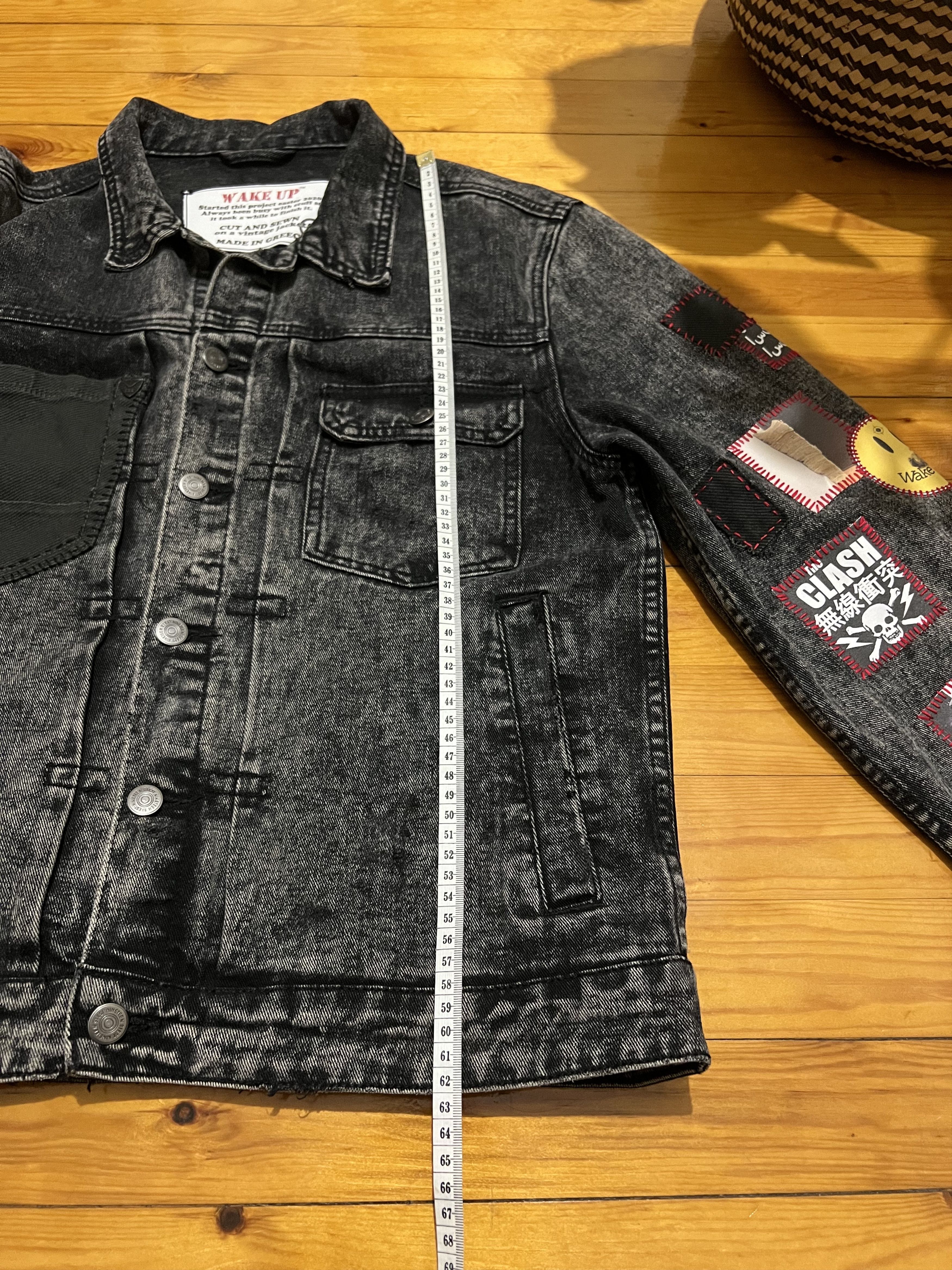 Japanese Brand 1OF1 gray Grail Ifsixwasnine mst-alike punk patched jacket Size US M / EU 48-50 / 2 - 11 Thumbnail