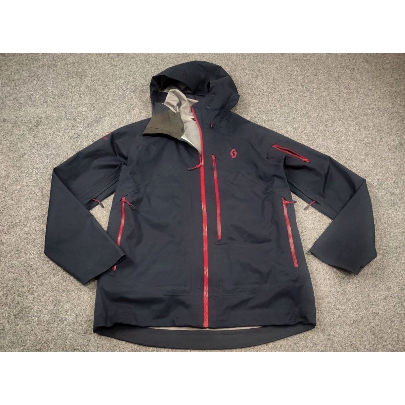 Vintage SCOTT Explorair 3L Jacket Mens XL Blue Windbreaker Hooded Pockets Softshell Membrane Outdoor Camp Hiking 3L Size US XL / EU 56 / 4 - 3 Thumbnail