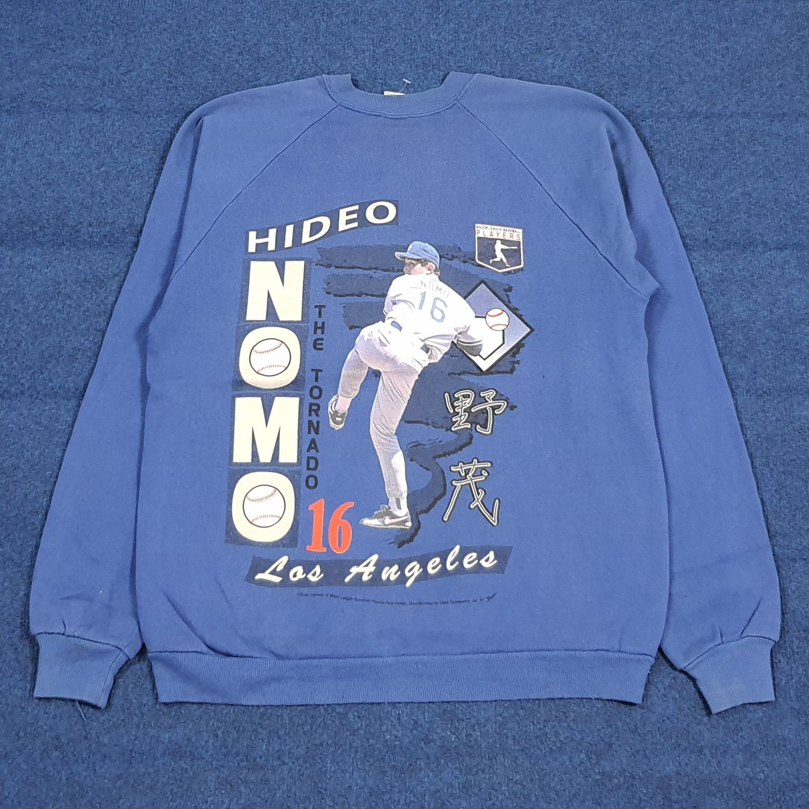 Jerzees Vintage Hideo Nomo Los Angeles Dodgers Sweatshirt C300N12 Size US M / EU 48-50 / 2 - 1 Thumbnail