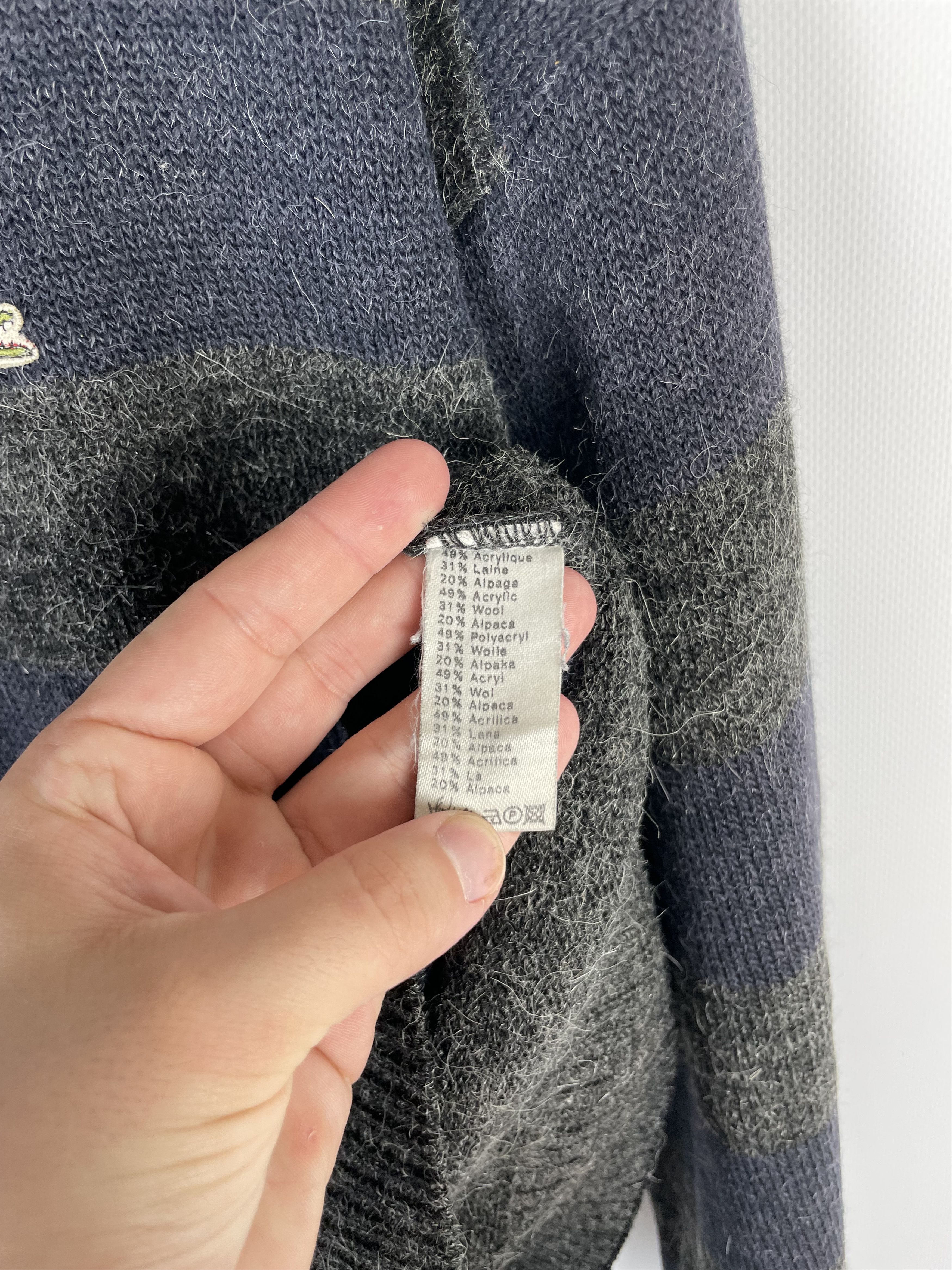 Lacoste × Vintage Lacoste Vintage Check Knit Sweater Size US L / EU 52-54 / 3 - 6 Thumbnail