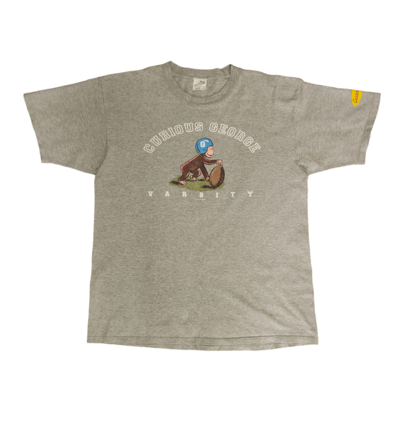 Vintage Vintage 90's Curios George Varsity 1997 T-Shirt Size US XL / EU 56 / 4 - 1 Thumbnail