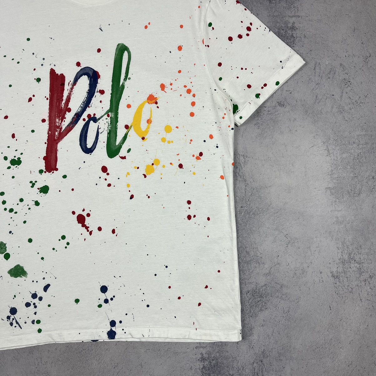 Polo Ralph Lauren Designer Polo Ralph Lauren rare paint spatter T Shirt Size US M / EU 48-50 / 2 - 5 Thumbnail