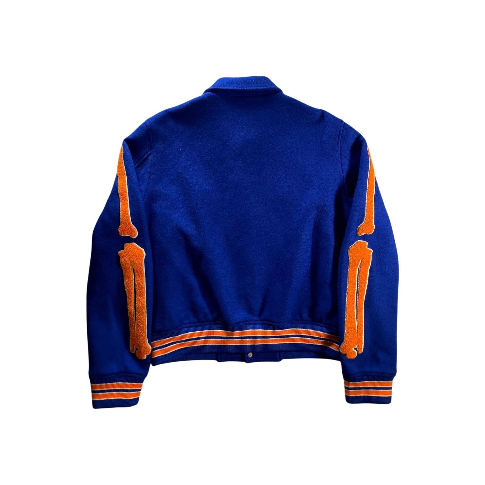 Amiri Amiri Bone Blue & Orange Varsity Jacket Size US L / EU 52-54 / 3 - 2 Thumbnail