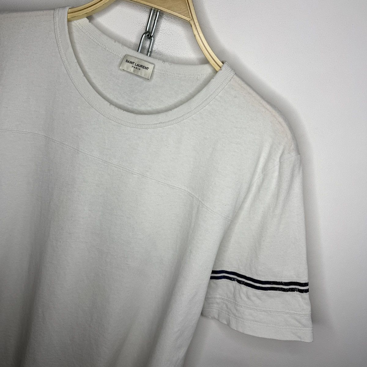 Saint Laurent Paris Saint Laurent Paris logo tee shirt Size US S / EU 44-46 / 1 - 5 Thumbnail
