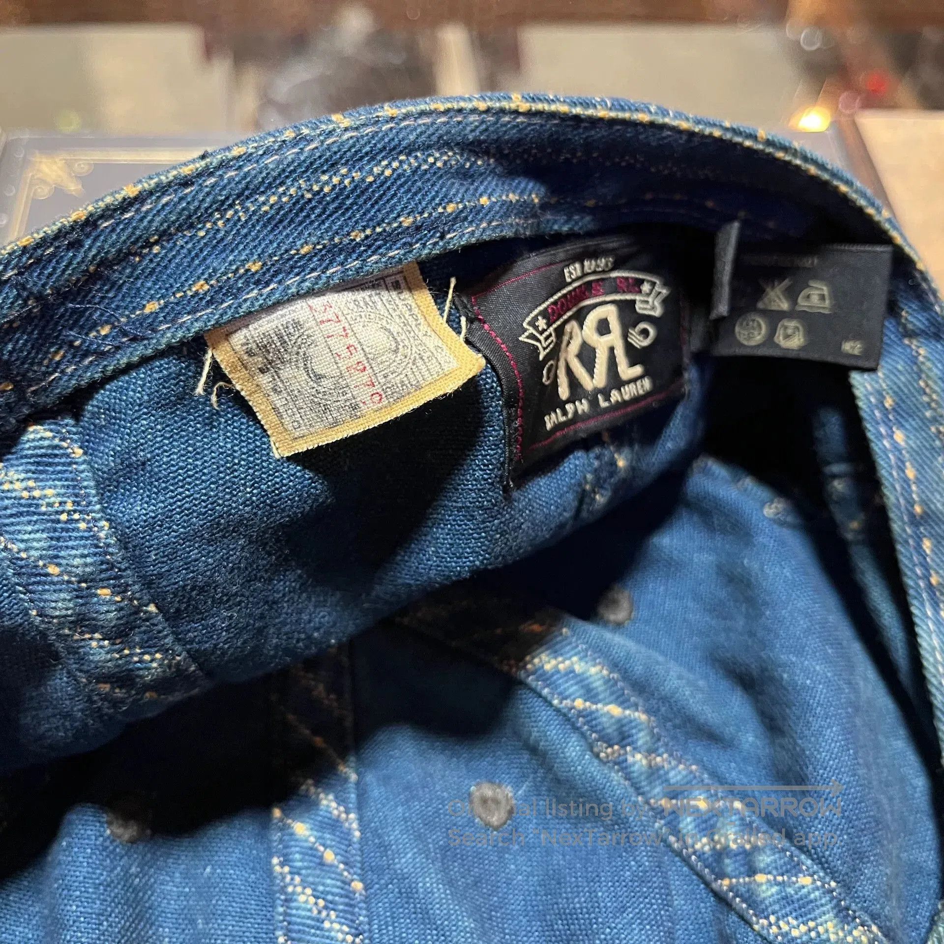 RRL Ralph Lauren rrl wabash denim cap by double rl. Size ONE SIZE - 7 Thumbnail